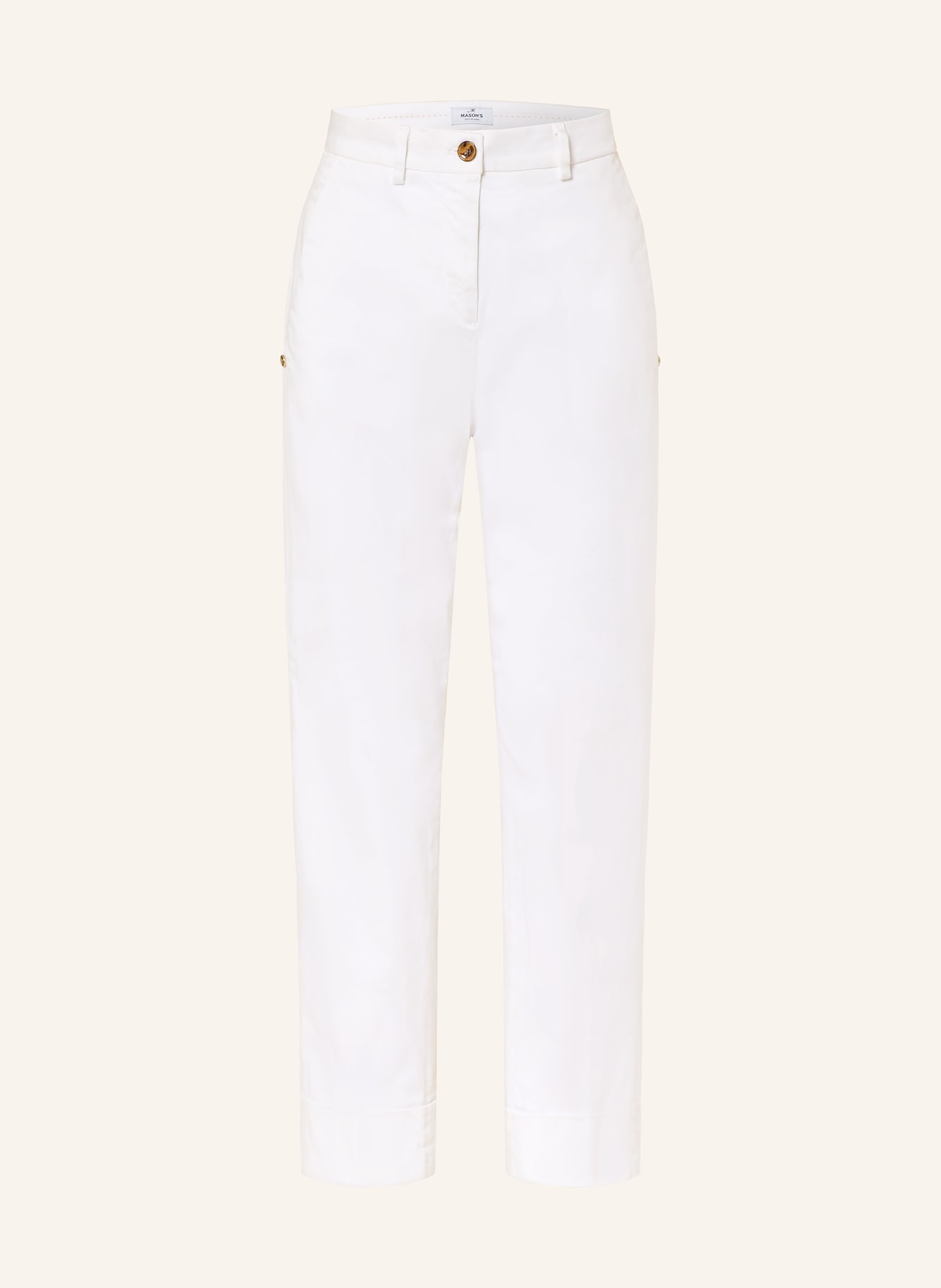 MASON'S 7/8 chino NEW YORK: WHITE