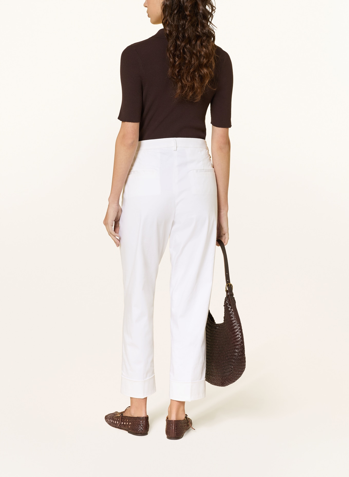 MASON'S 7/8 chino NEW YORK: WHITE