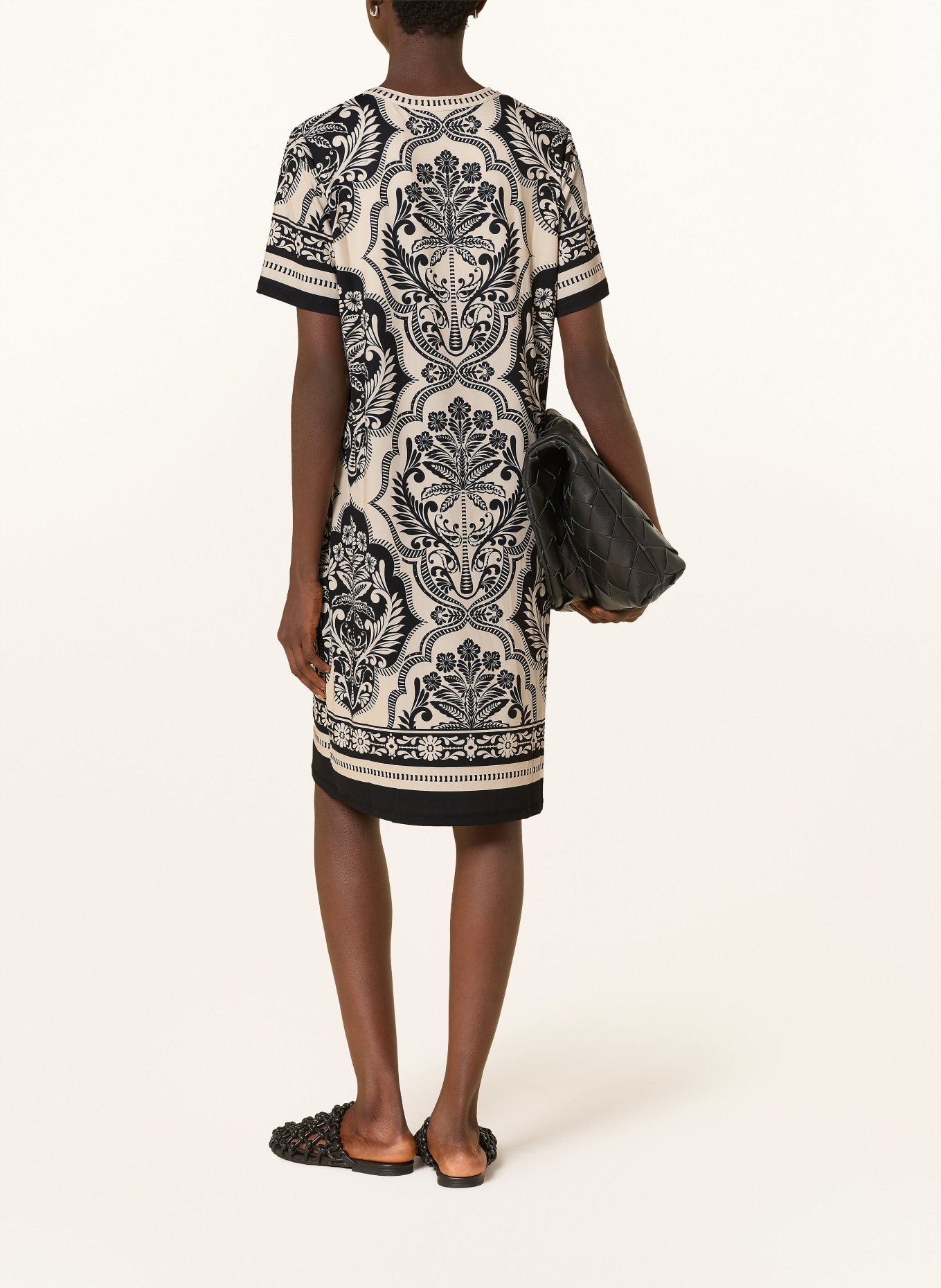 Miss Lagotte robe: NOIR / BEIGE