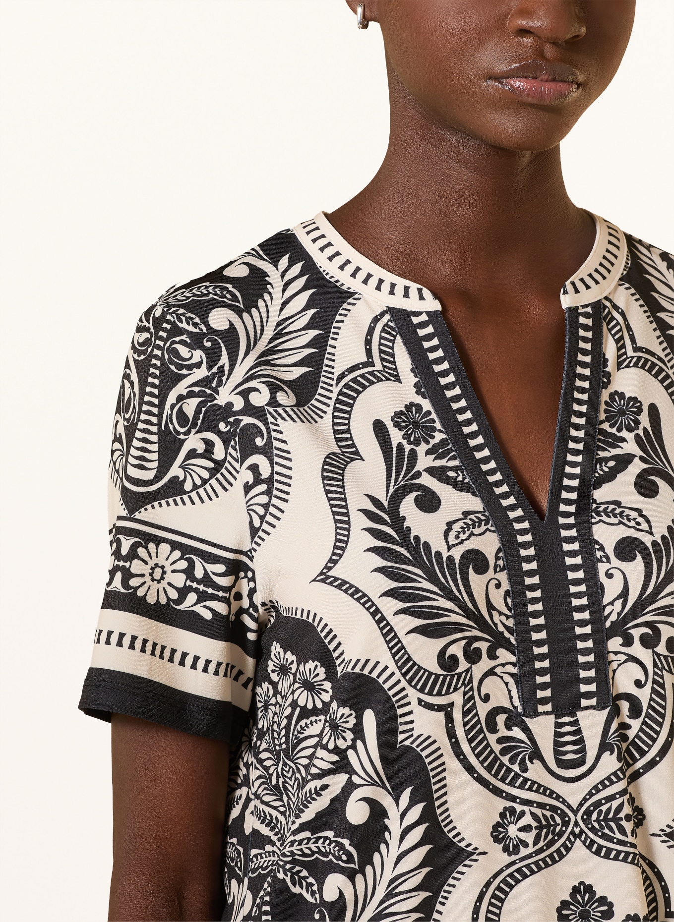 Miss Lagotte robe: NOIR / BEIGE