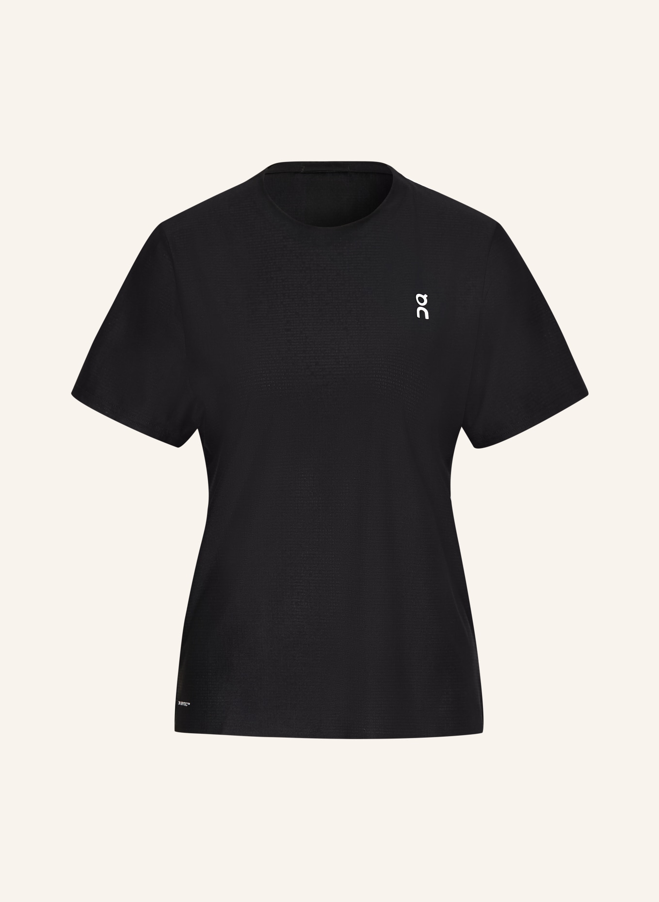 On Funktionsshirt COURT-T: SCHWARZ / WEISS