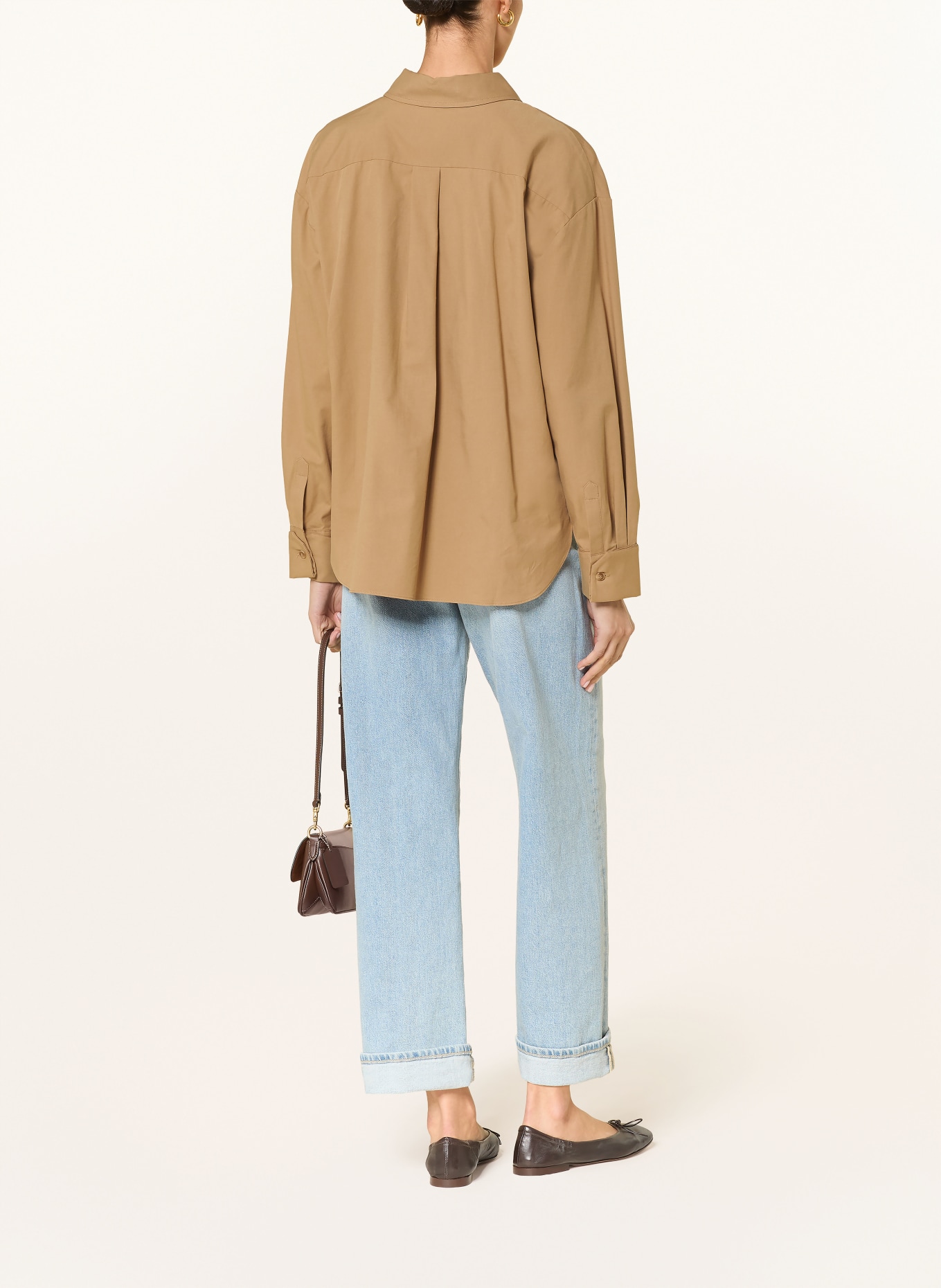 LADNERI Hemdbluse BELLA: TAUPE