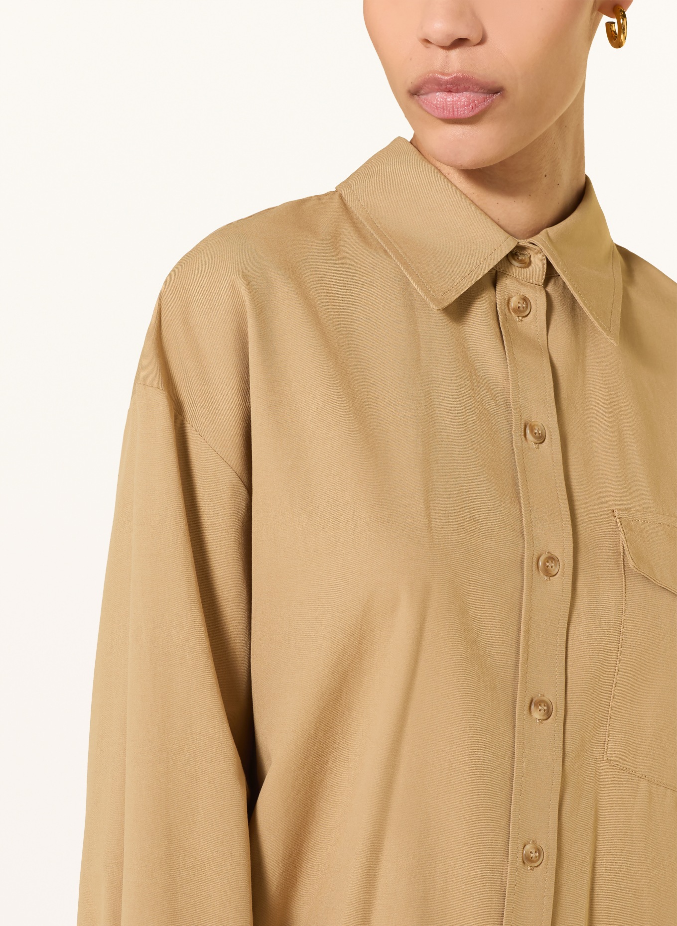 LADNERI Hemdbluse BELLA: TAUPE