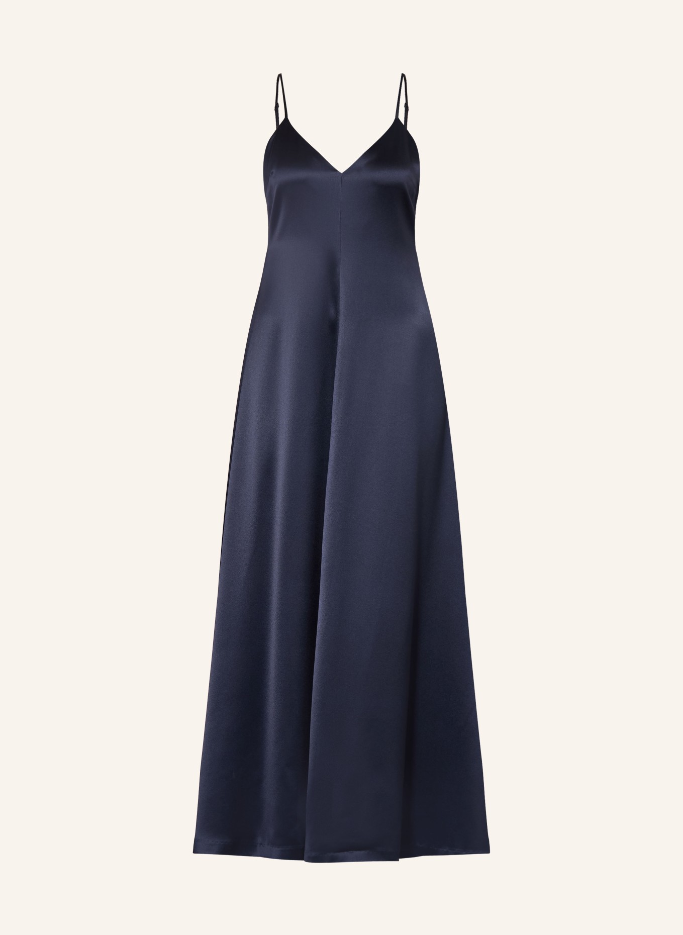 LADNERI Saténové šaty DANY: TMAVĚ MODRÁ