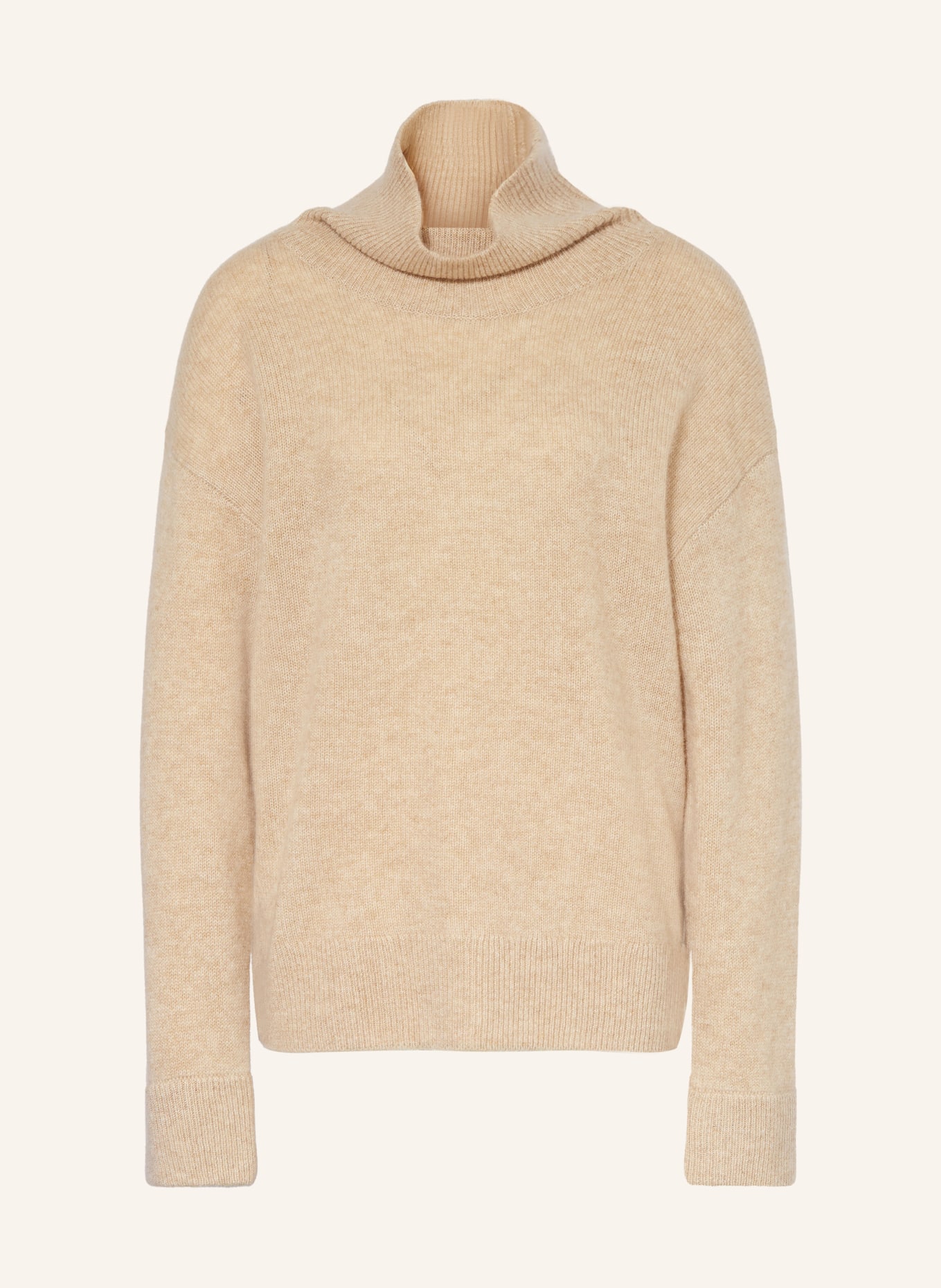 LADNERI Rollkragenpullover JARDIN SOLEIL aus Cashmere: HELLBRAUN