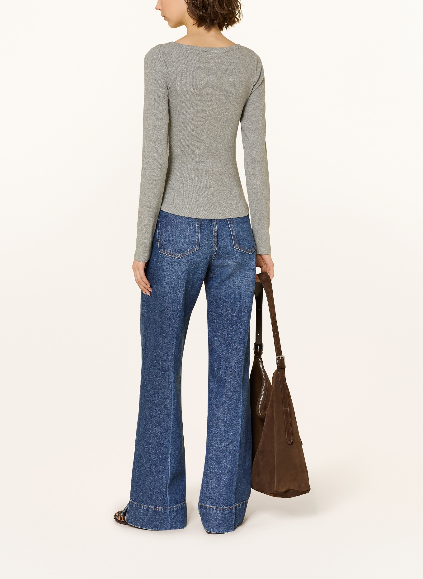 LADNERI Dlouhé rukávy GRETA: ŠEDÁ