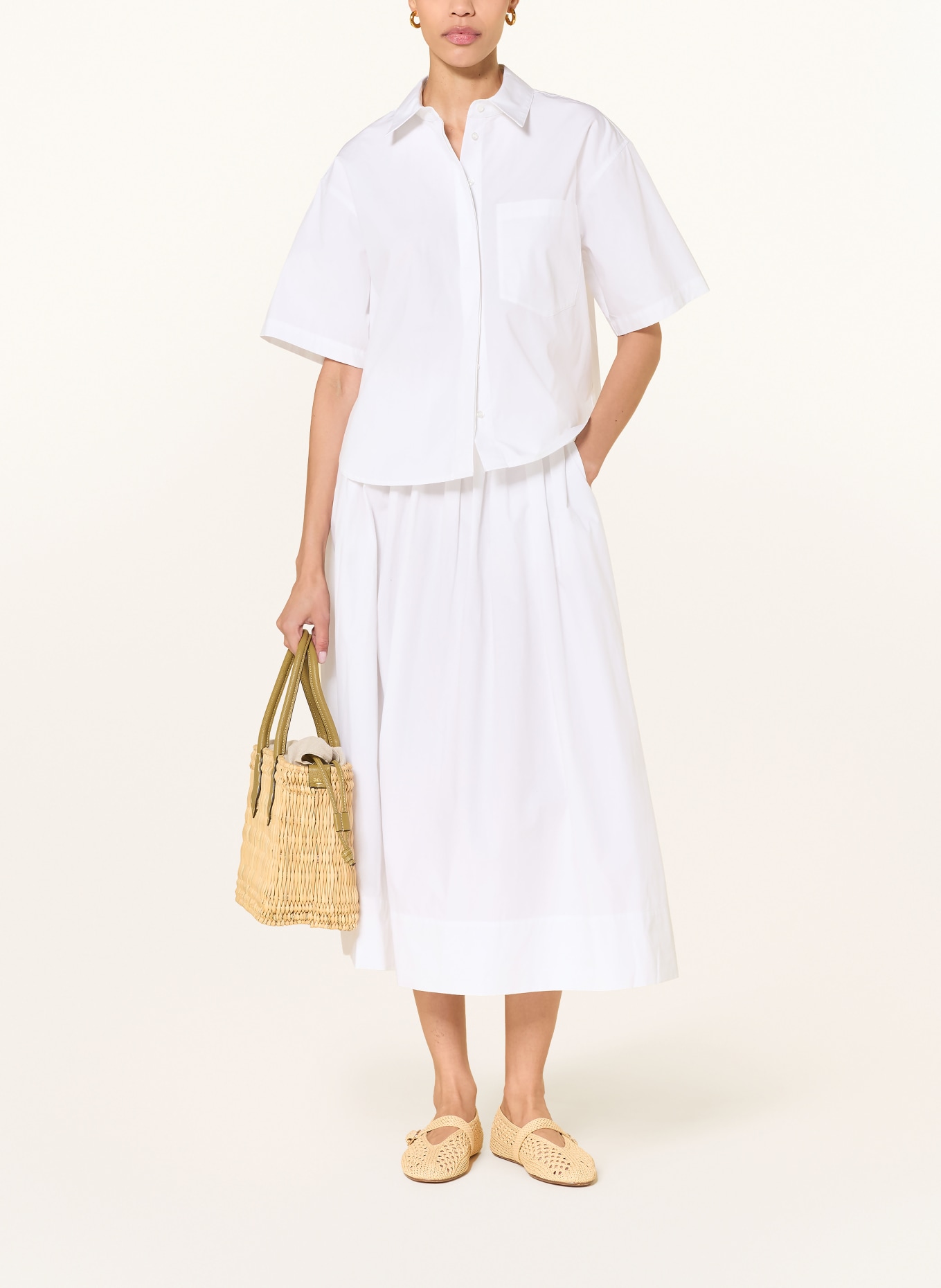 LADNERI Spódnica plisowana ROMY: BIAŁY