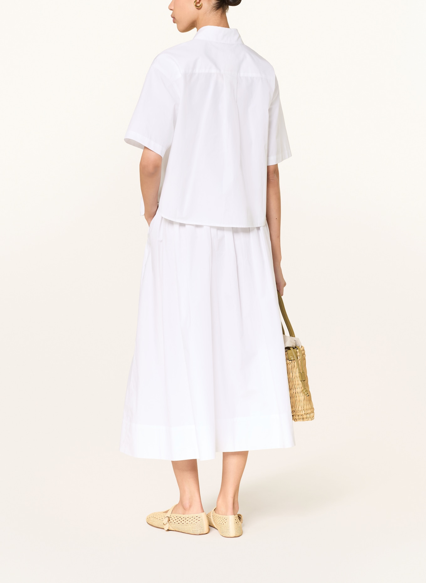 LADNERI Spódnica plisowana ROMY: BIAŁY