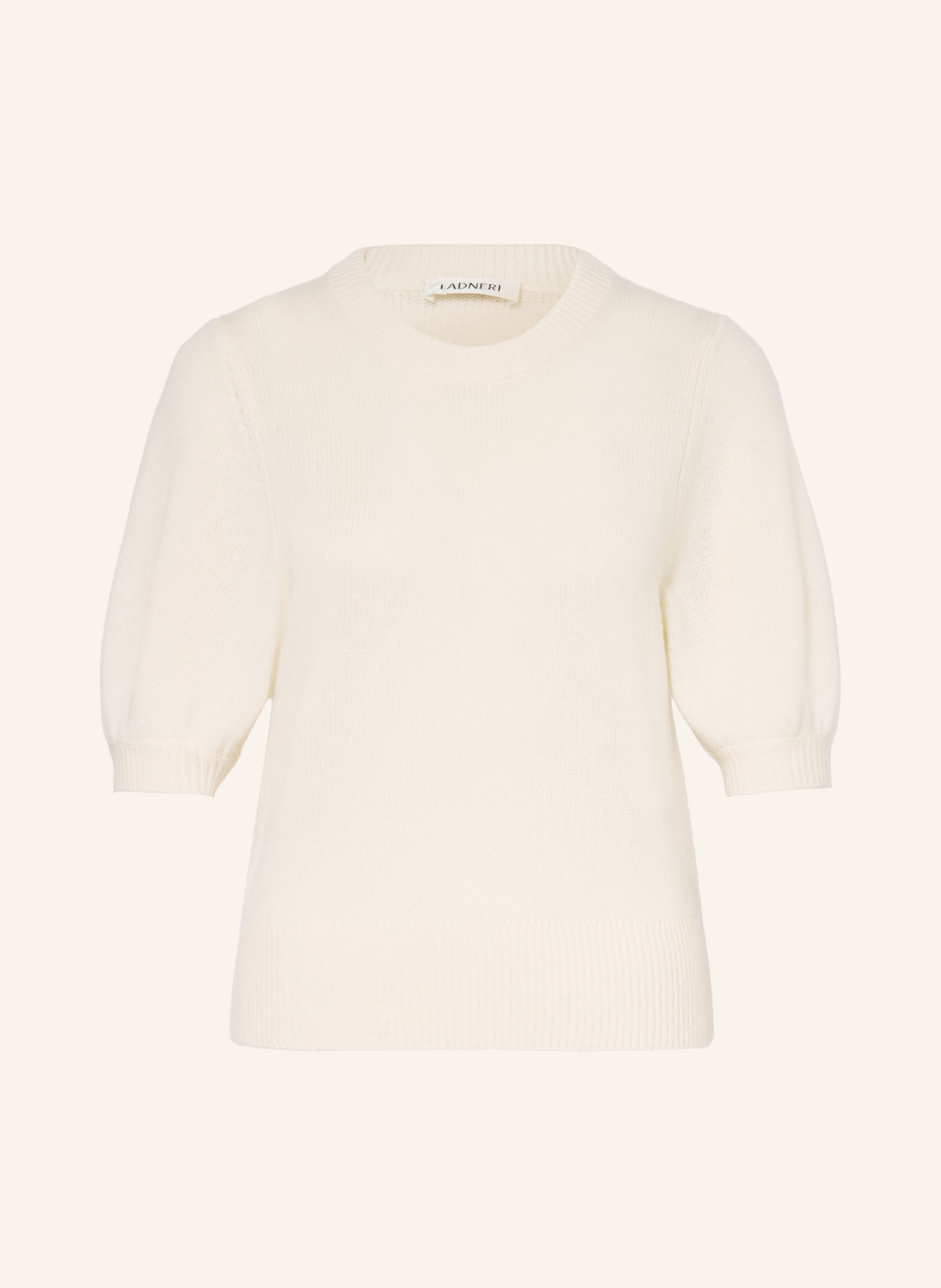 LADNERI POUPETTE cashmere knit shirt: CREAM