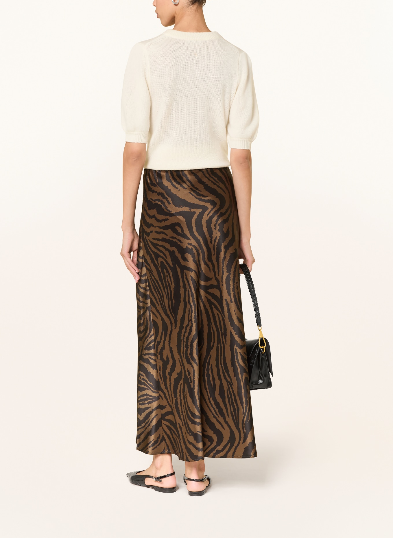 LADNERI POUPETTE cashmere knit shirt: CREAM