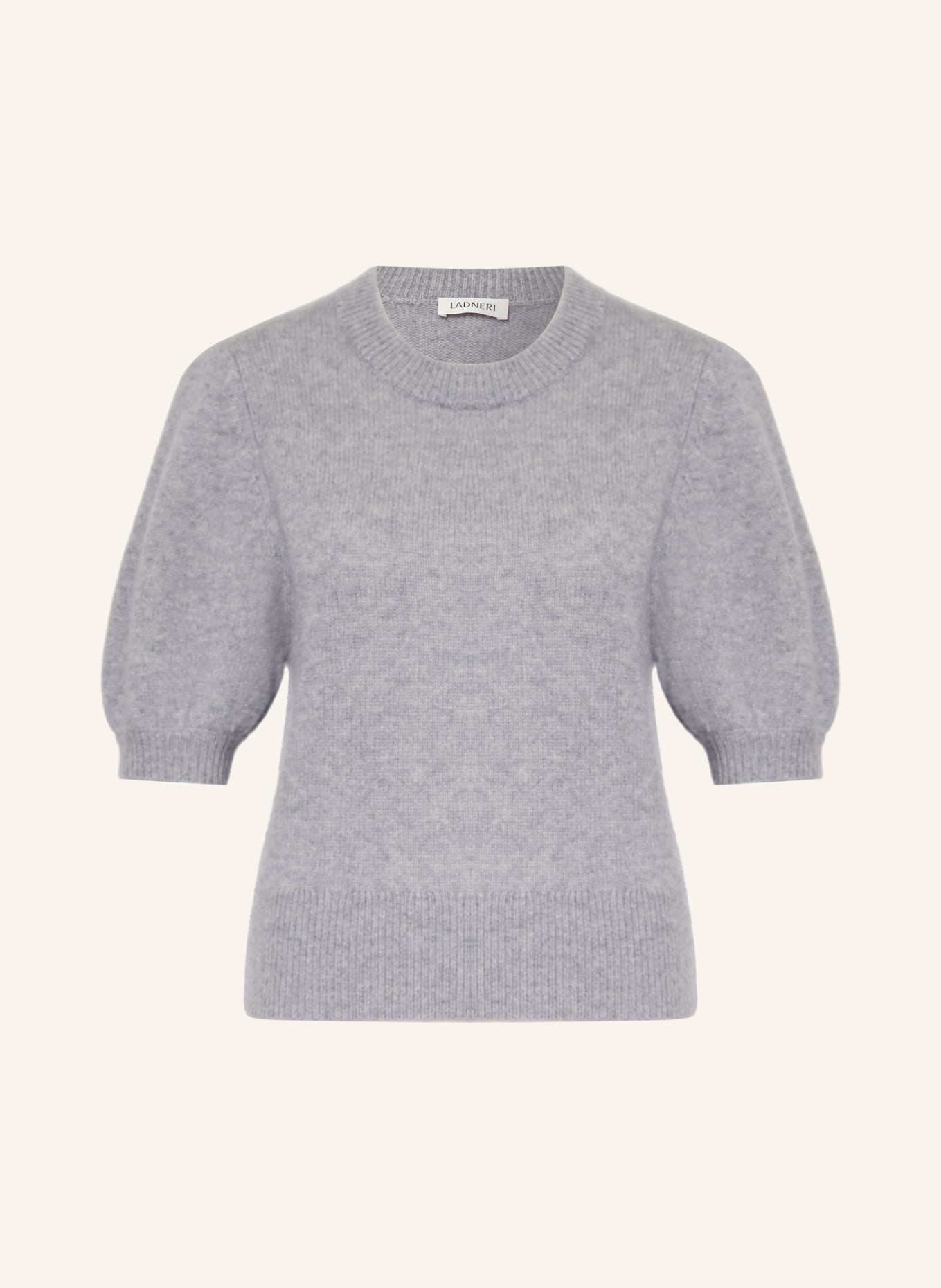 LADNERI Pletené tričko POUPETTE z kašmíru: ŠEDÁ