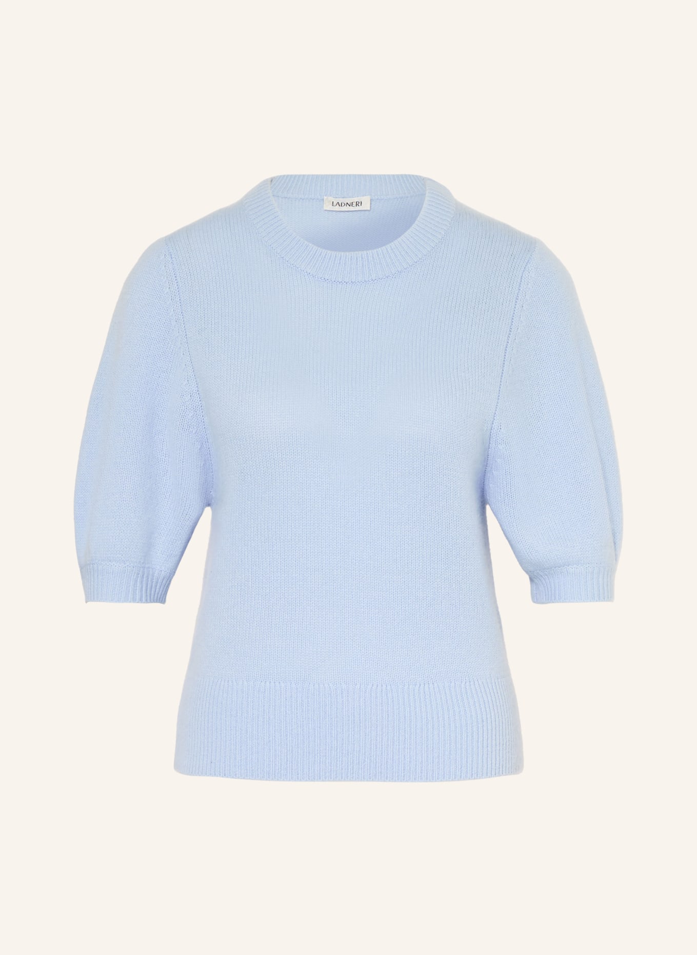 LADNERI POUPETTE cashmere knit shirt: LIGHT BLUE