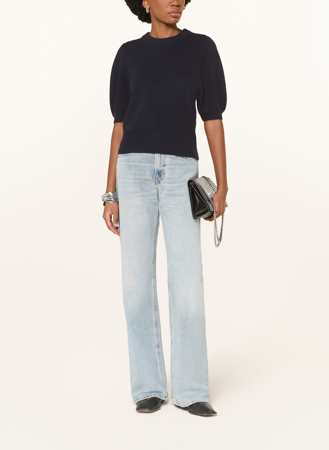 LADNERI Pull en cachemire POUPETTE: NOIR