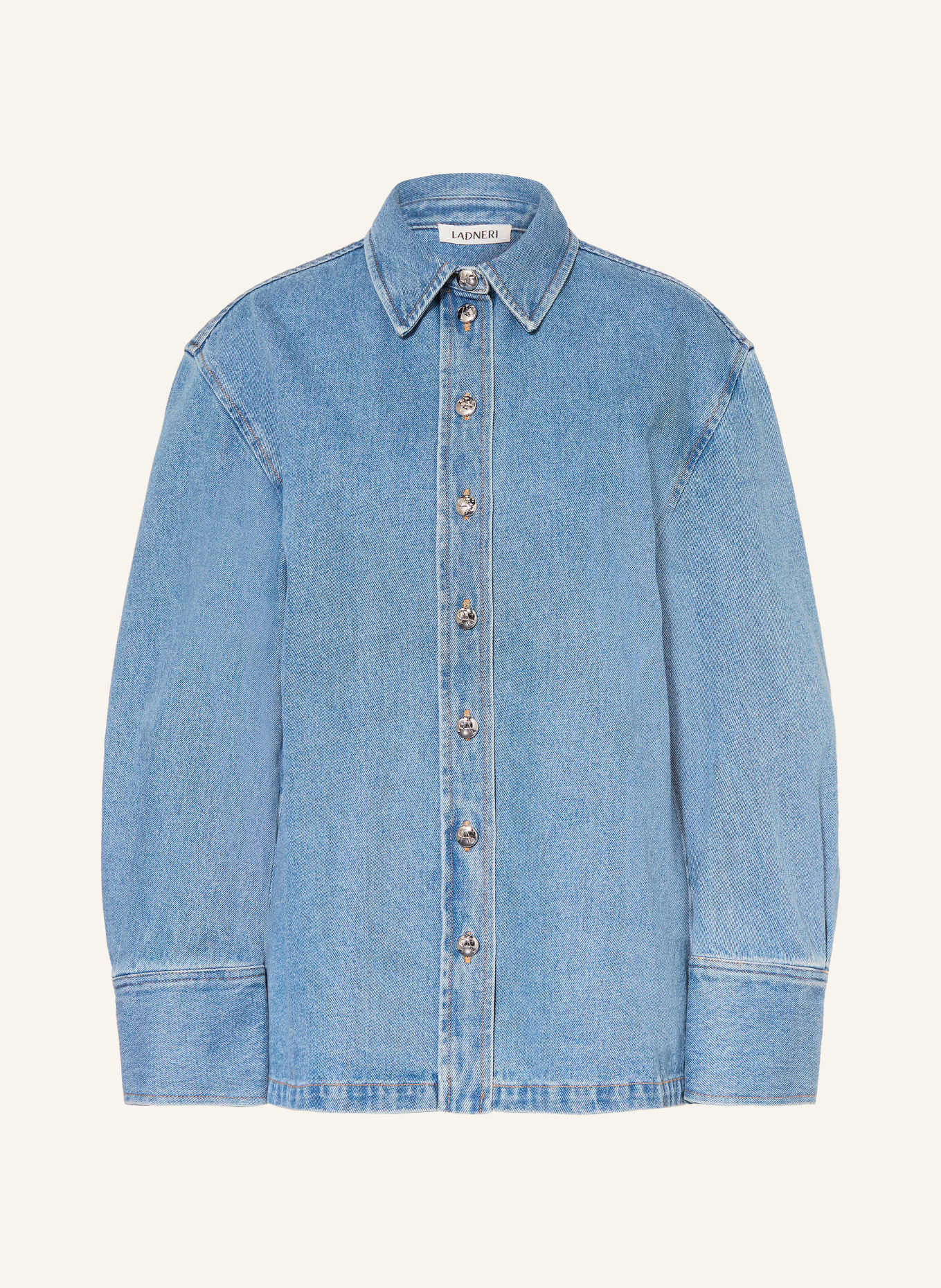 LADNERI BONNIE denim blouse: LIGHT BLUE
