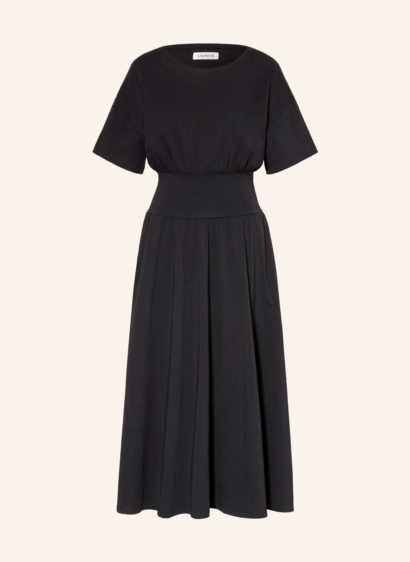 LADNERI SOFI jersey dress: BLACK