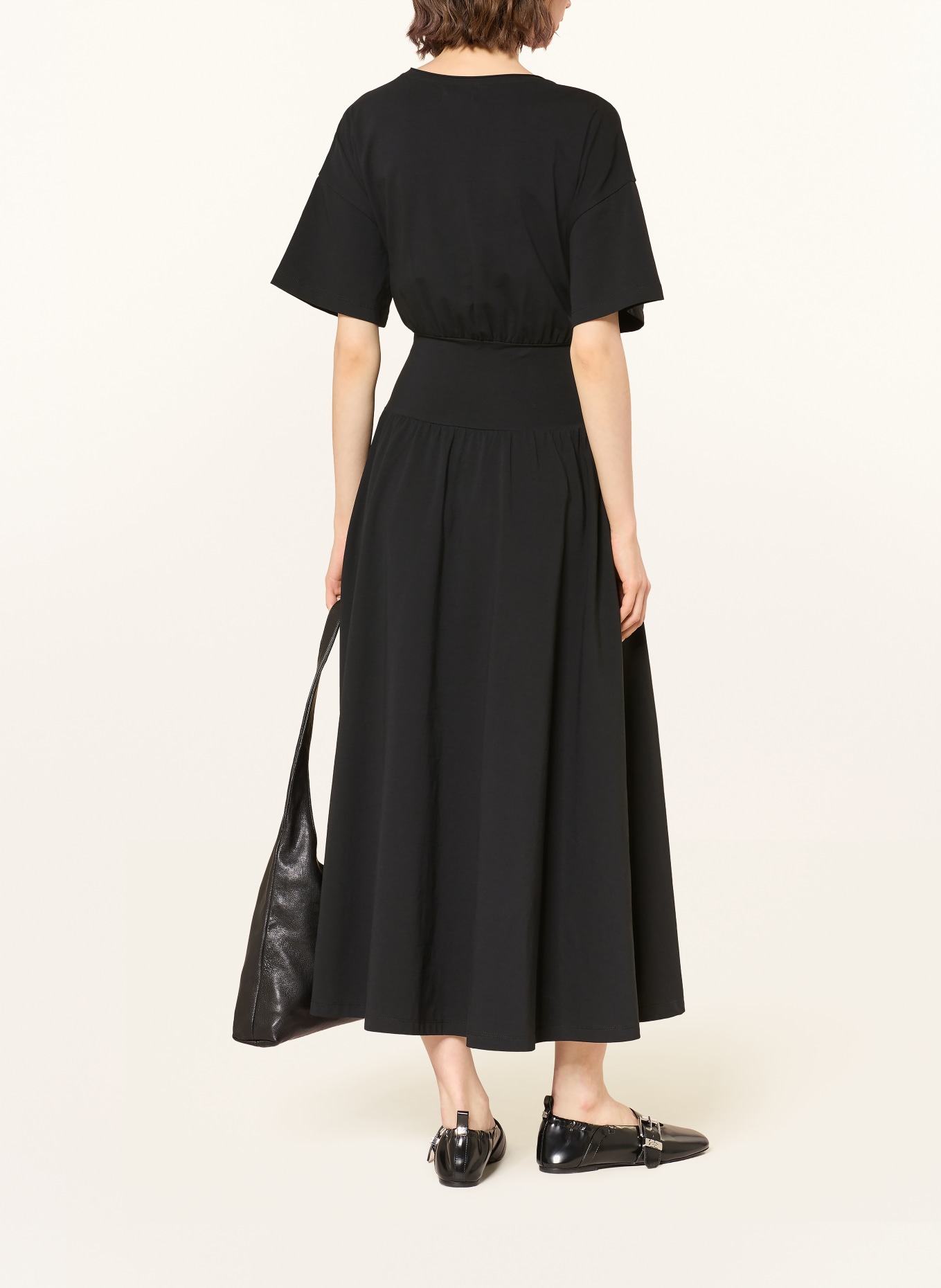 LADNERI SOFI jersey dress: BLACK