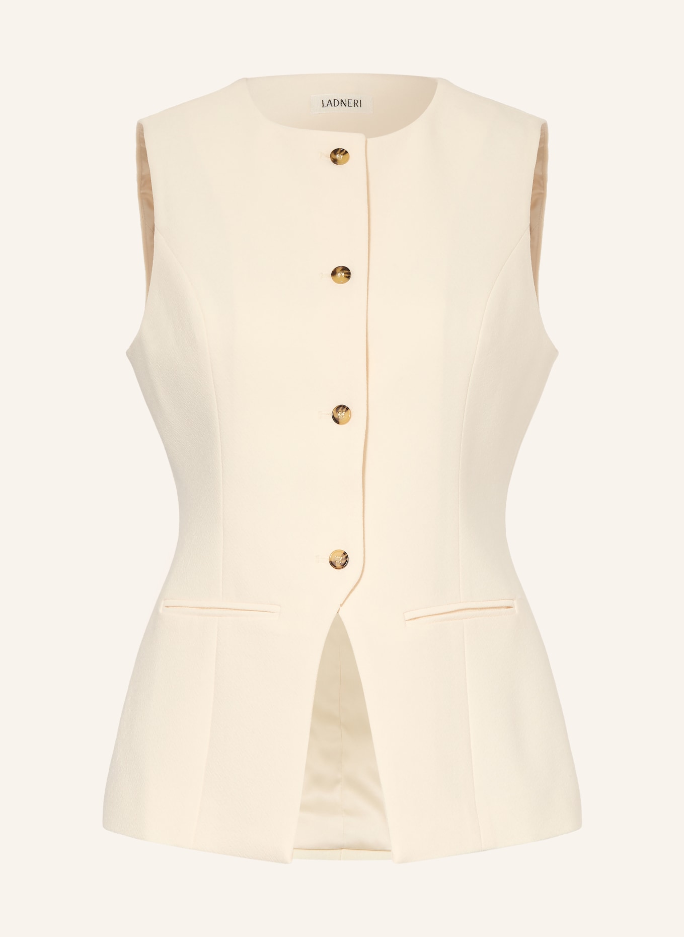 LADNERI Blazerweste AVANT: ECRU