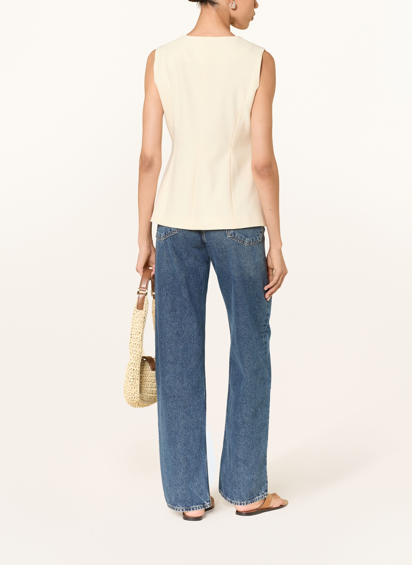 LADNERI Blazerweste AVANT: ECRU