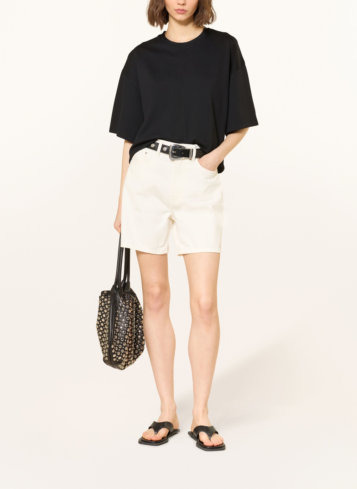 LADNERI Tričko ELODIE: ČERNÁ