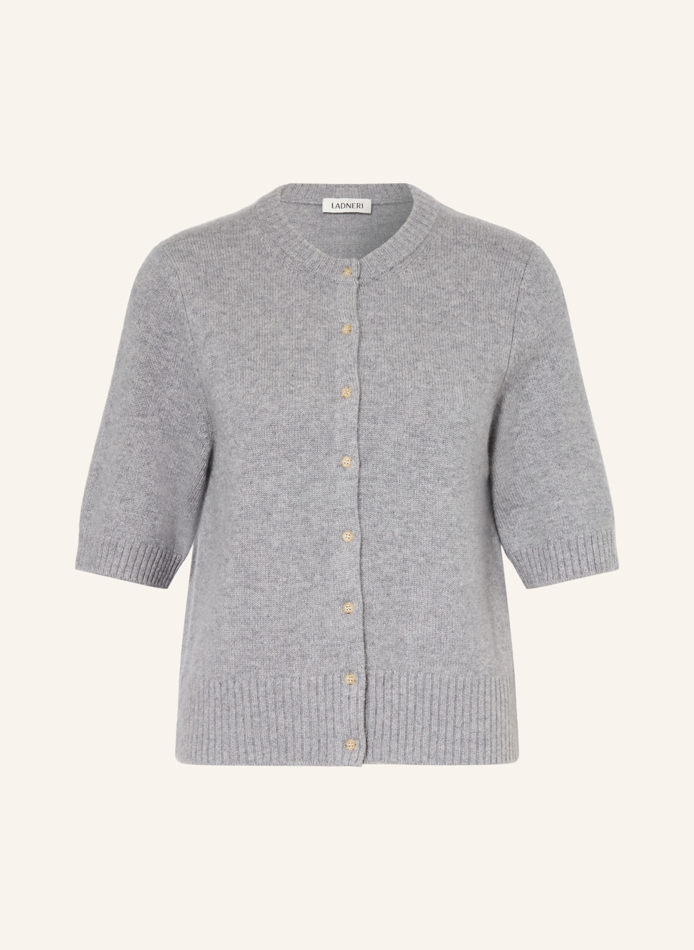 LADNERI Kašmírový svetr: ČERNOŠEDÁ