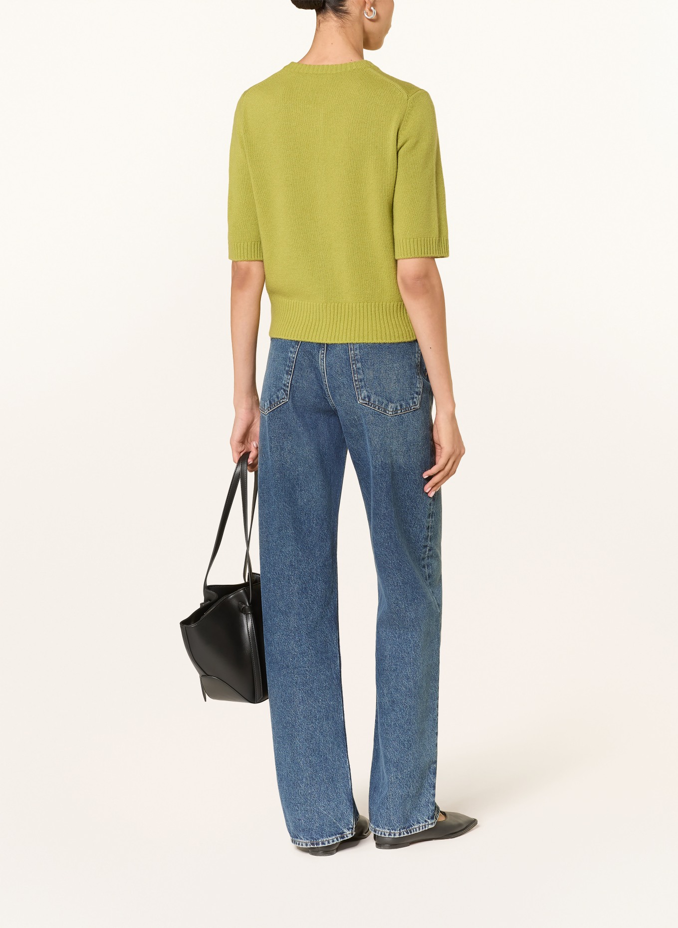 LADNERI Kašmírový svetr: ZELENÁ