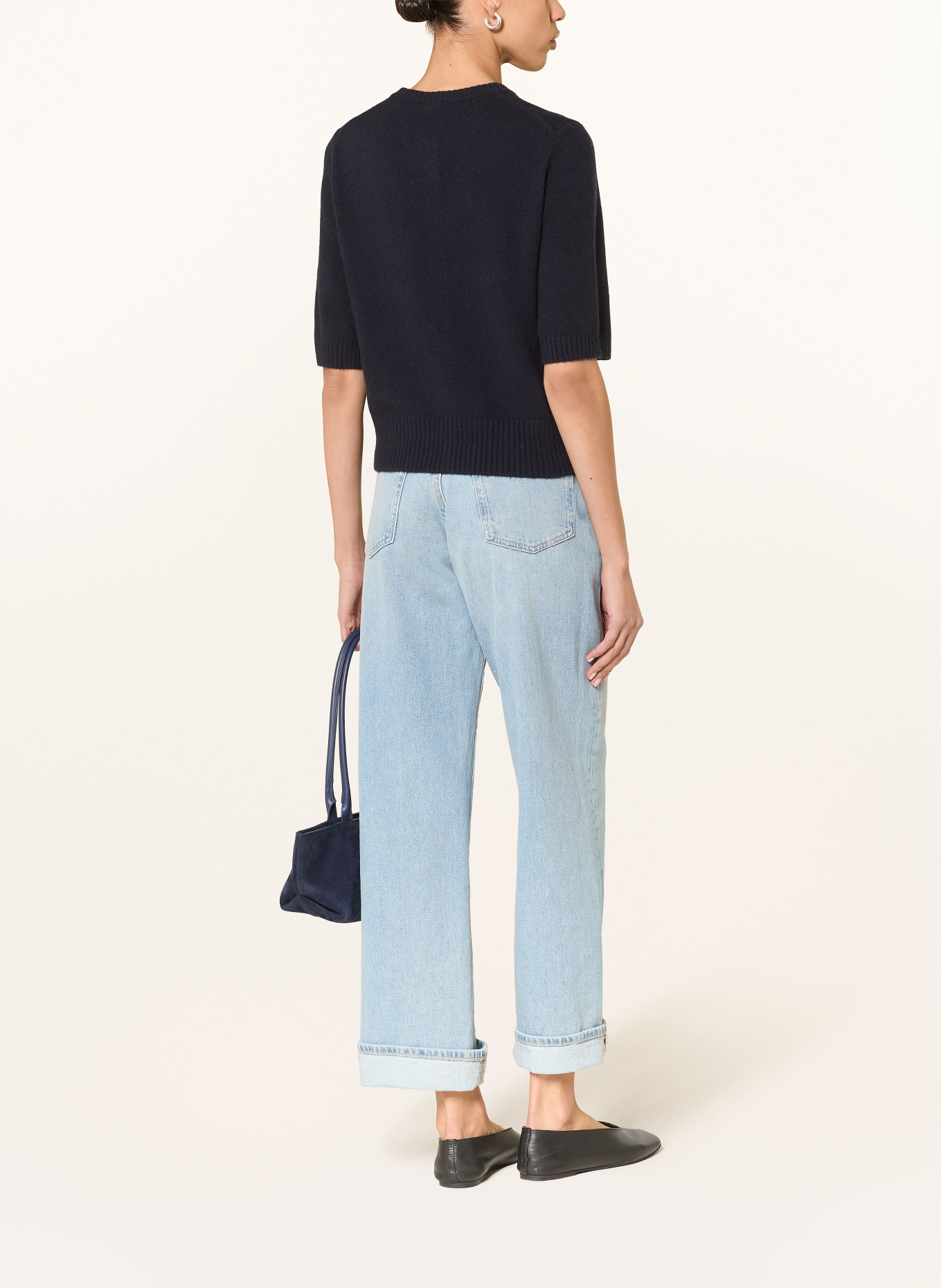 LADNERI Kašmírový svetr: ČERNÁ