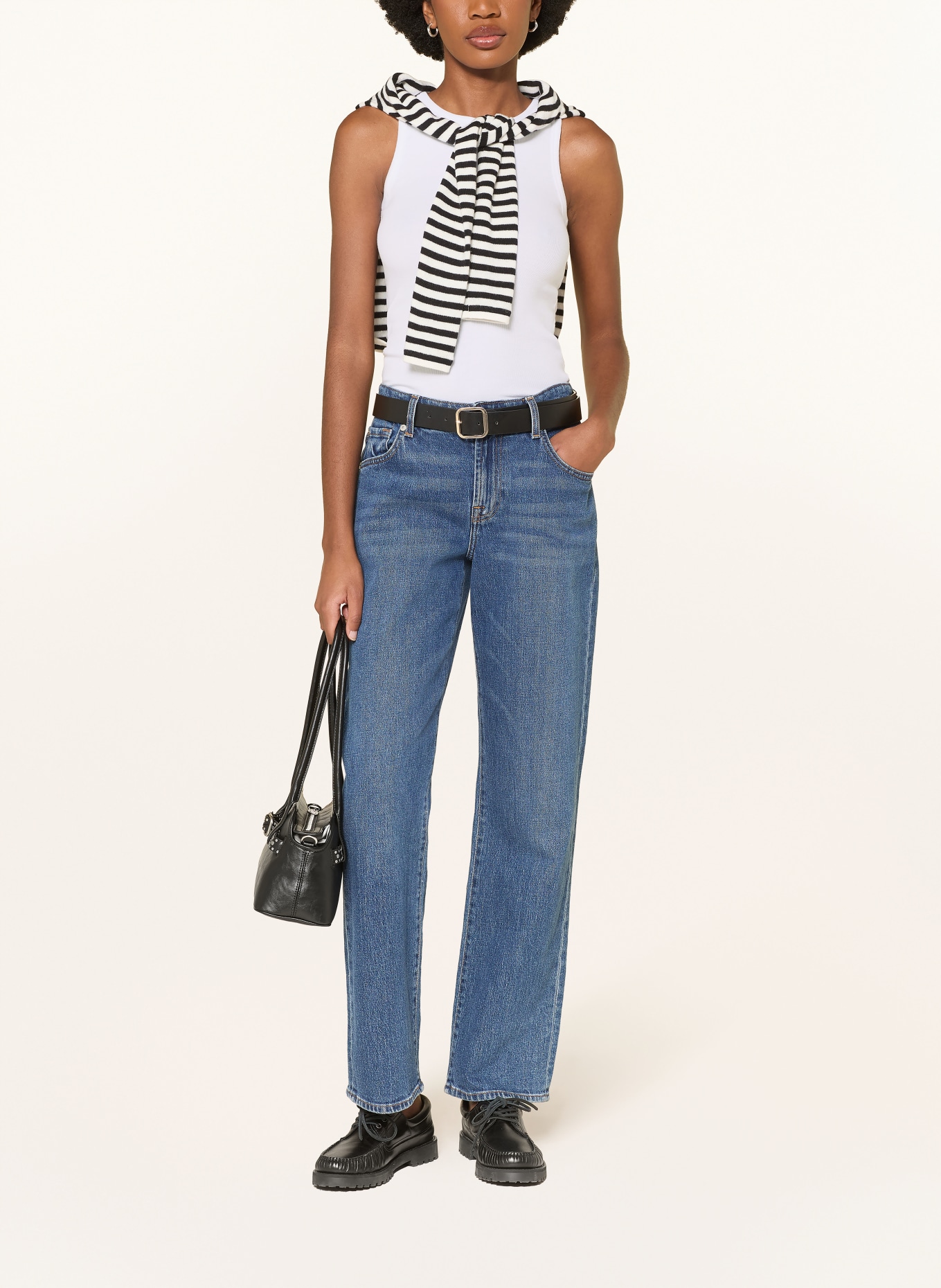 LADNERI Top LA COEUR: WEISS