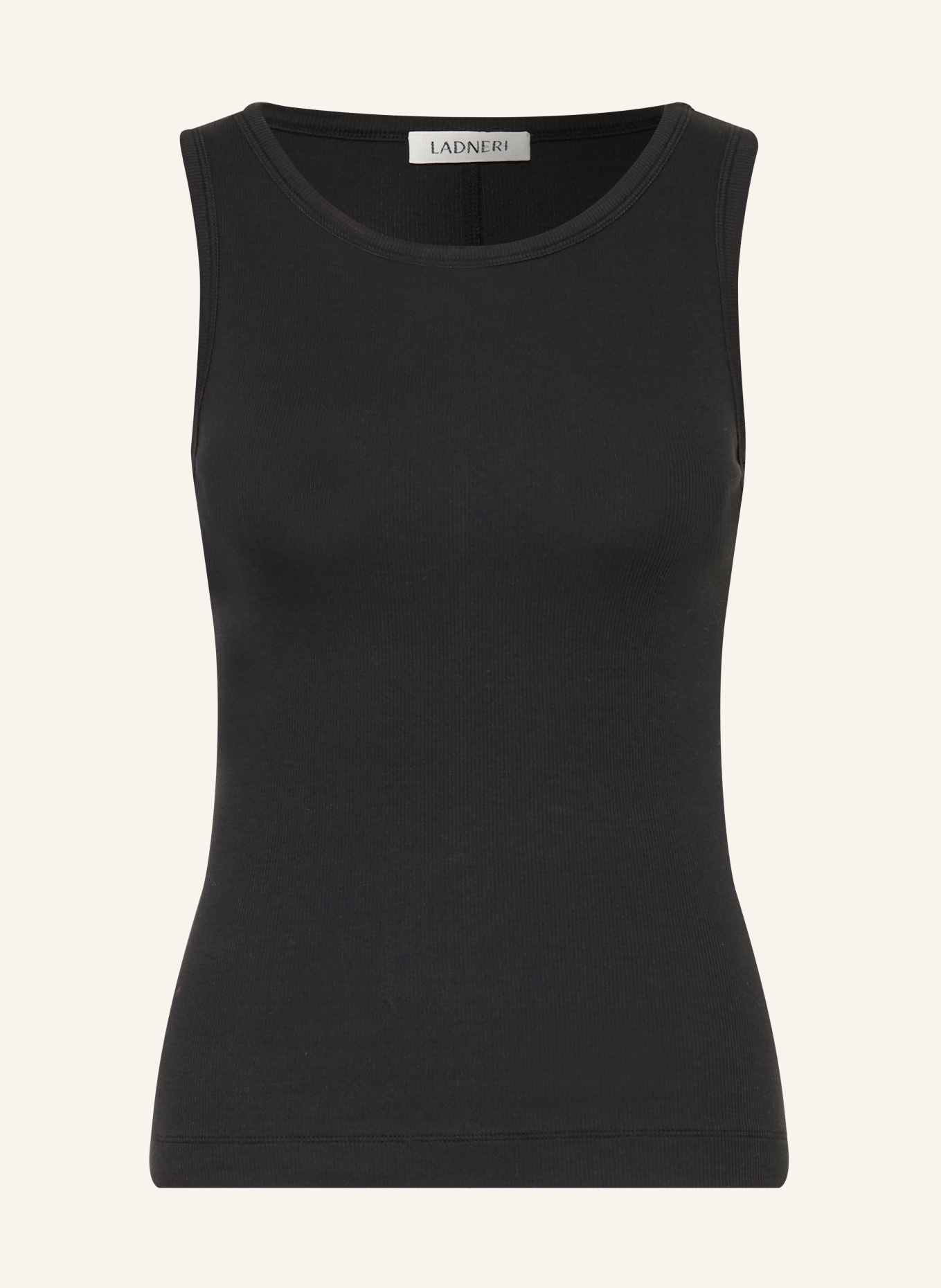 LADNERI Top LA COEUR: SCHWARZ
