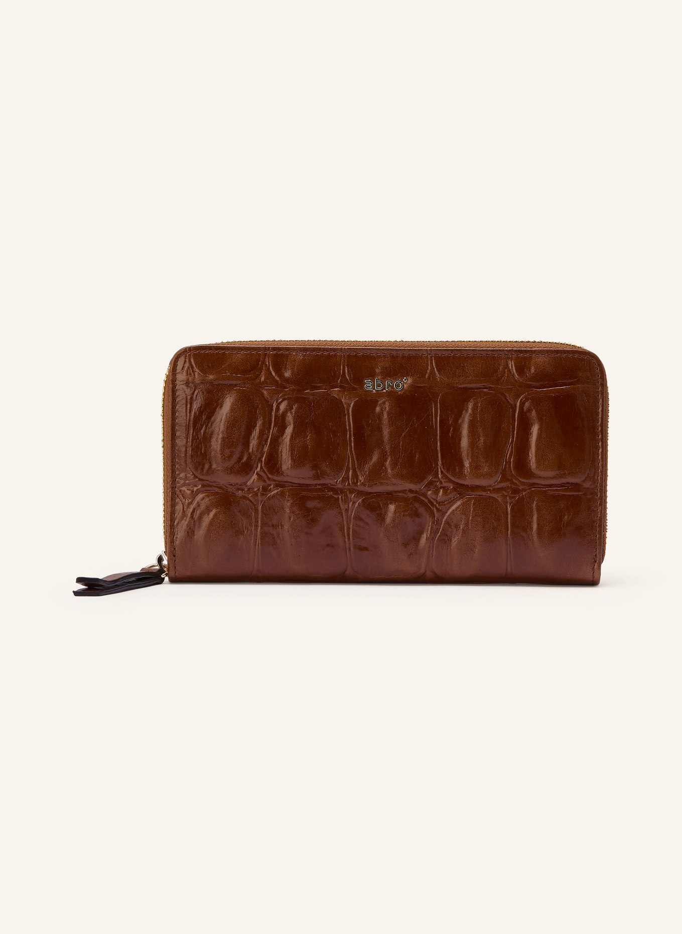 abro purse: BROWN / GOLD