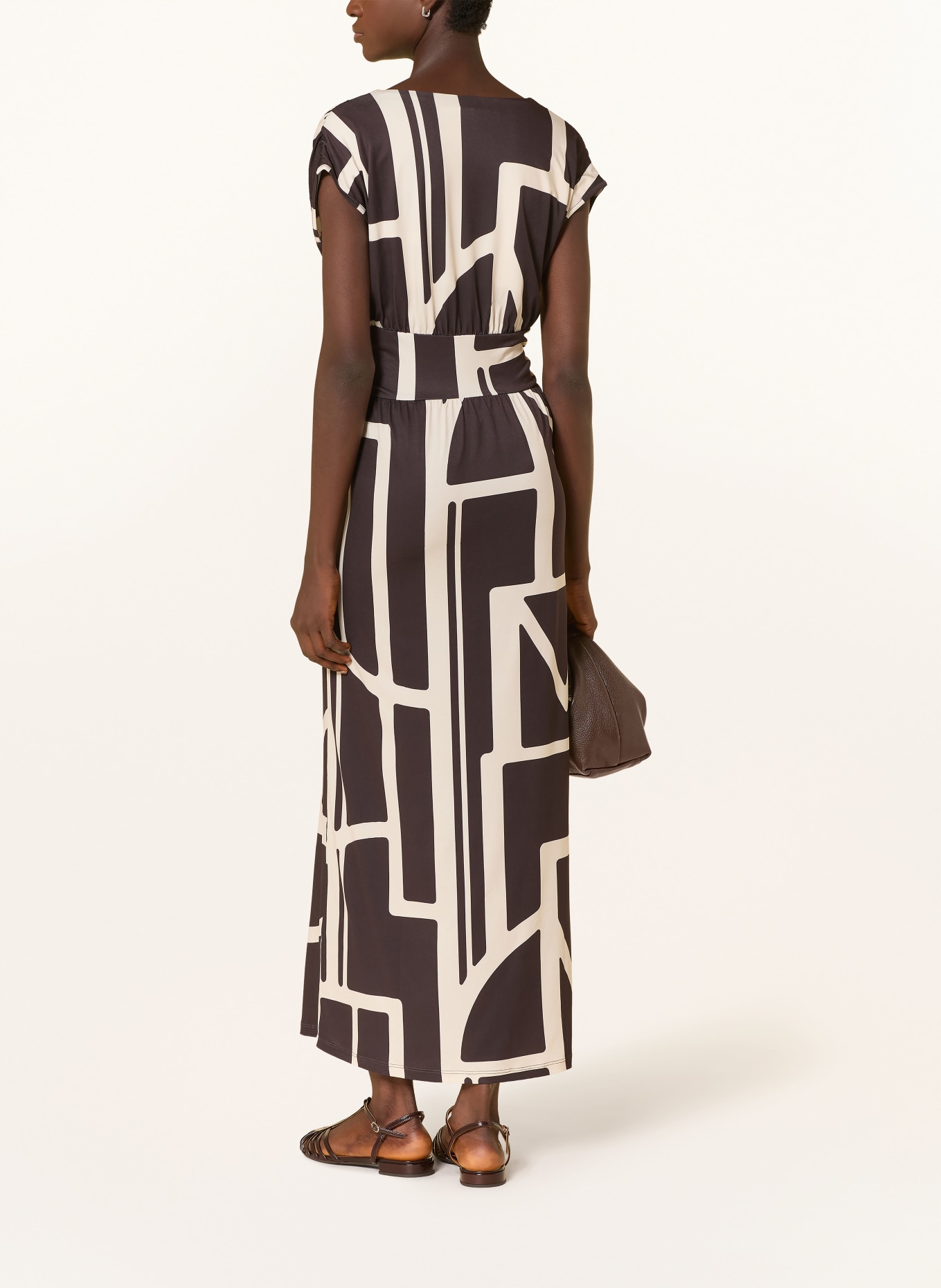 Miss Lagotte robe: MARRON FONCÉ / BEIGE