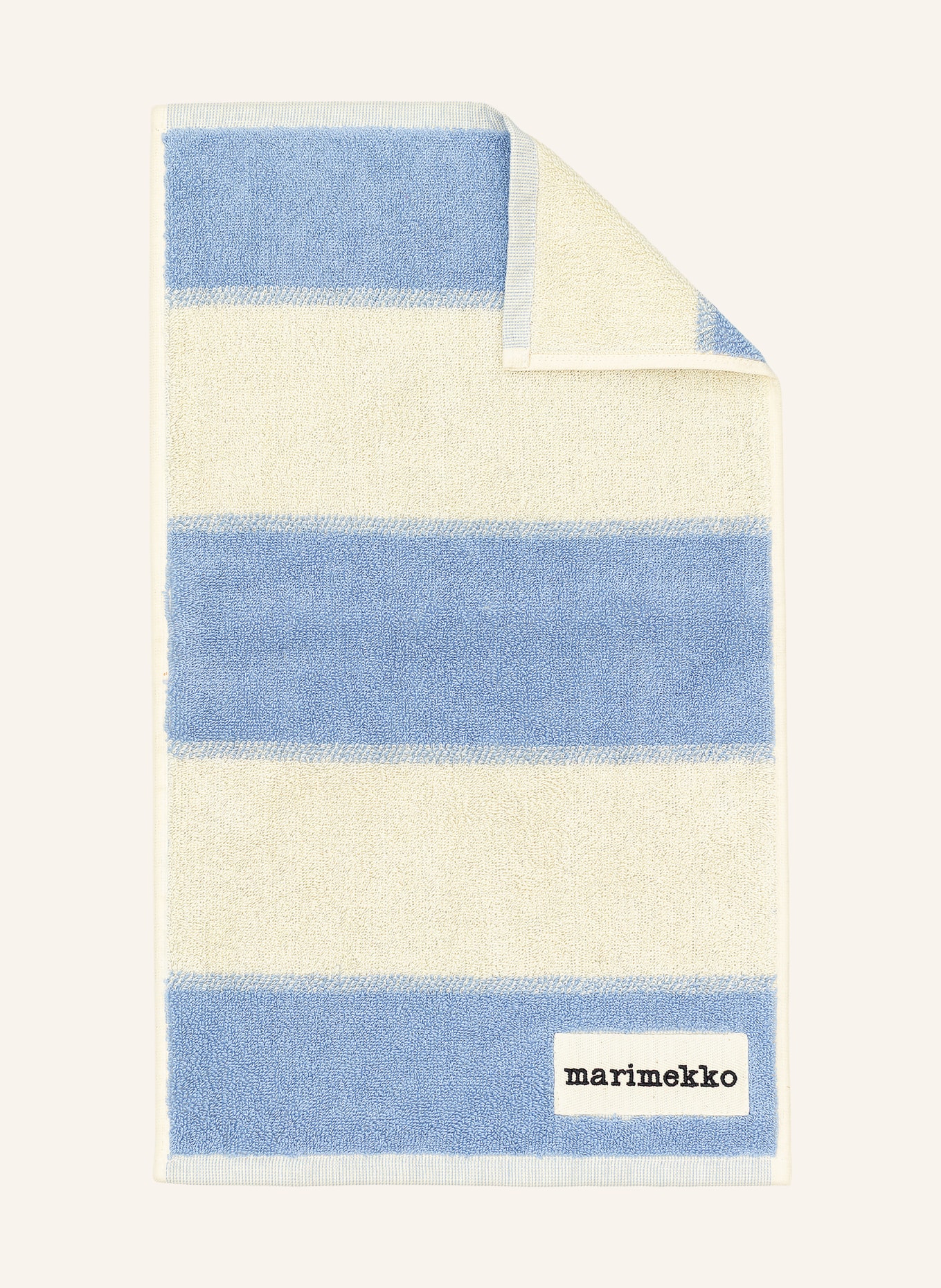 marimekko GALERIA guest towel: LIGHT BLUE / ECRU