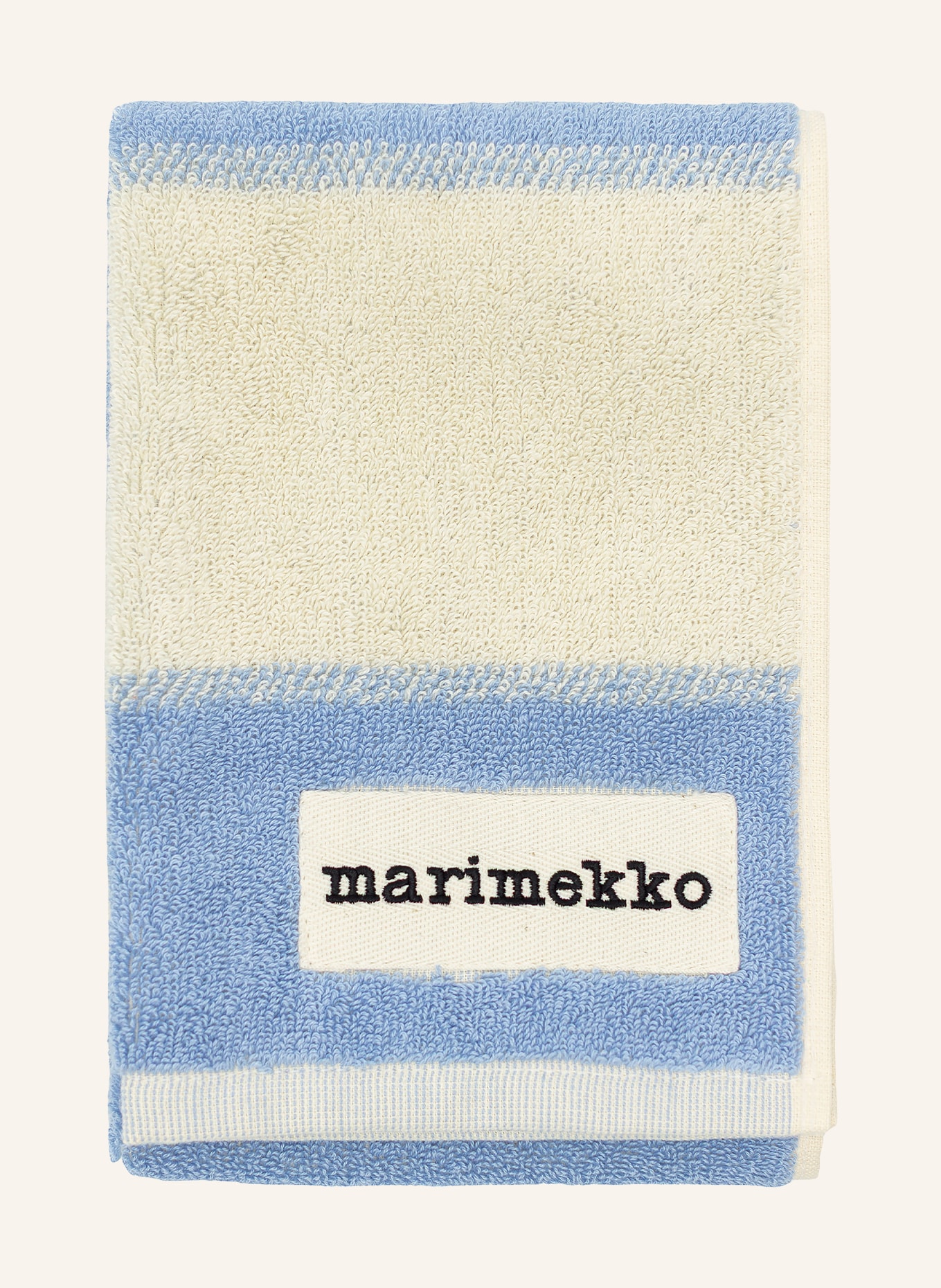 marimekko GALERIA guest towel: LIGHT BLUE / ECRU