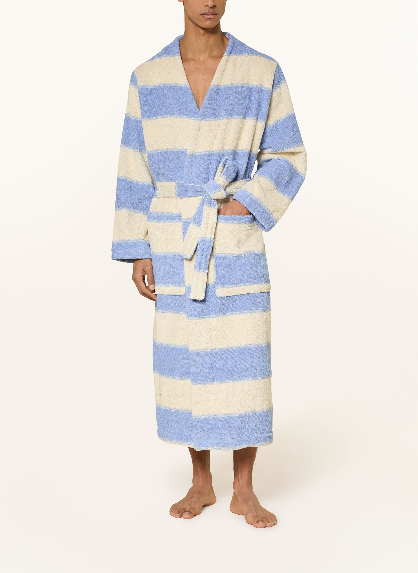 marimekko Szlafrok unisex GALLERIA: JASNONIEBIESKI / ECRU