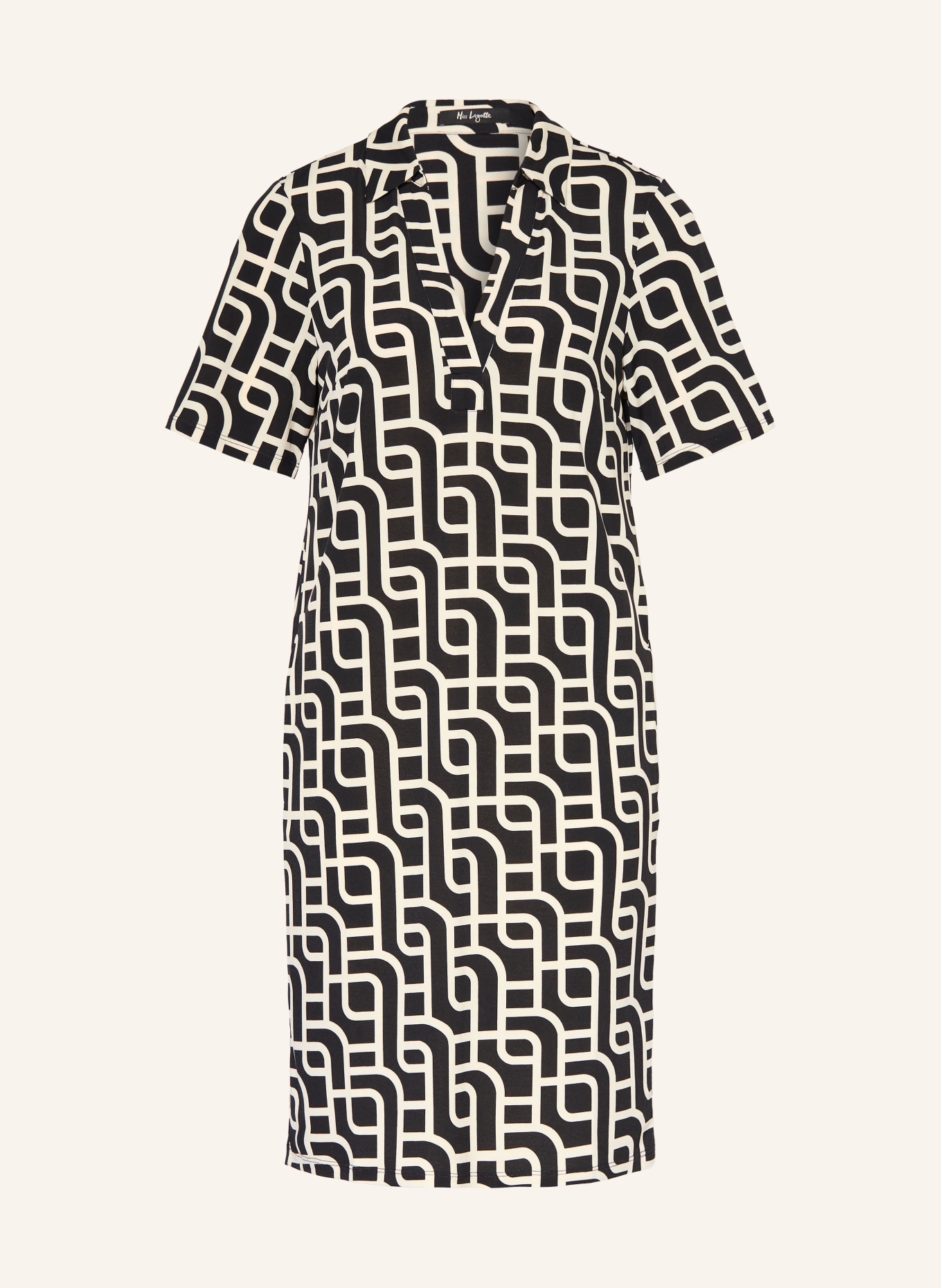 Miss Lagotte robe: NOIR / ÉCRU