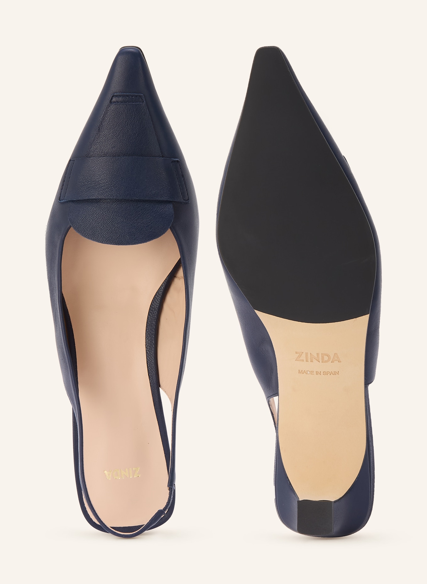 ZINDA Slingpumps CANDY: DUNKELBLAU