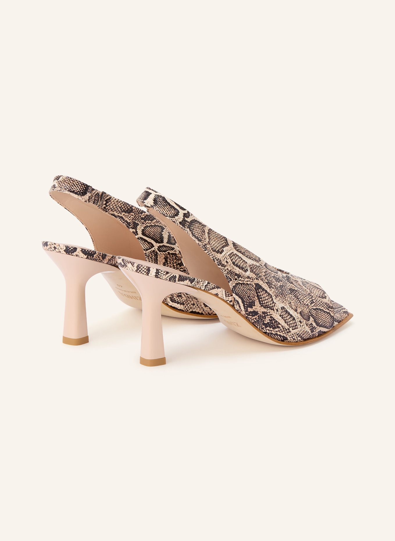 ZINDA Slingpumps SALOME: BRAUN / DUNKELBRAUN / BEIGE