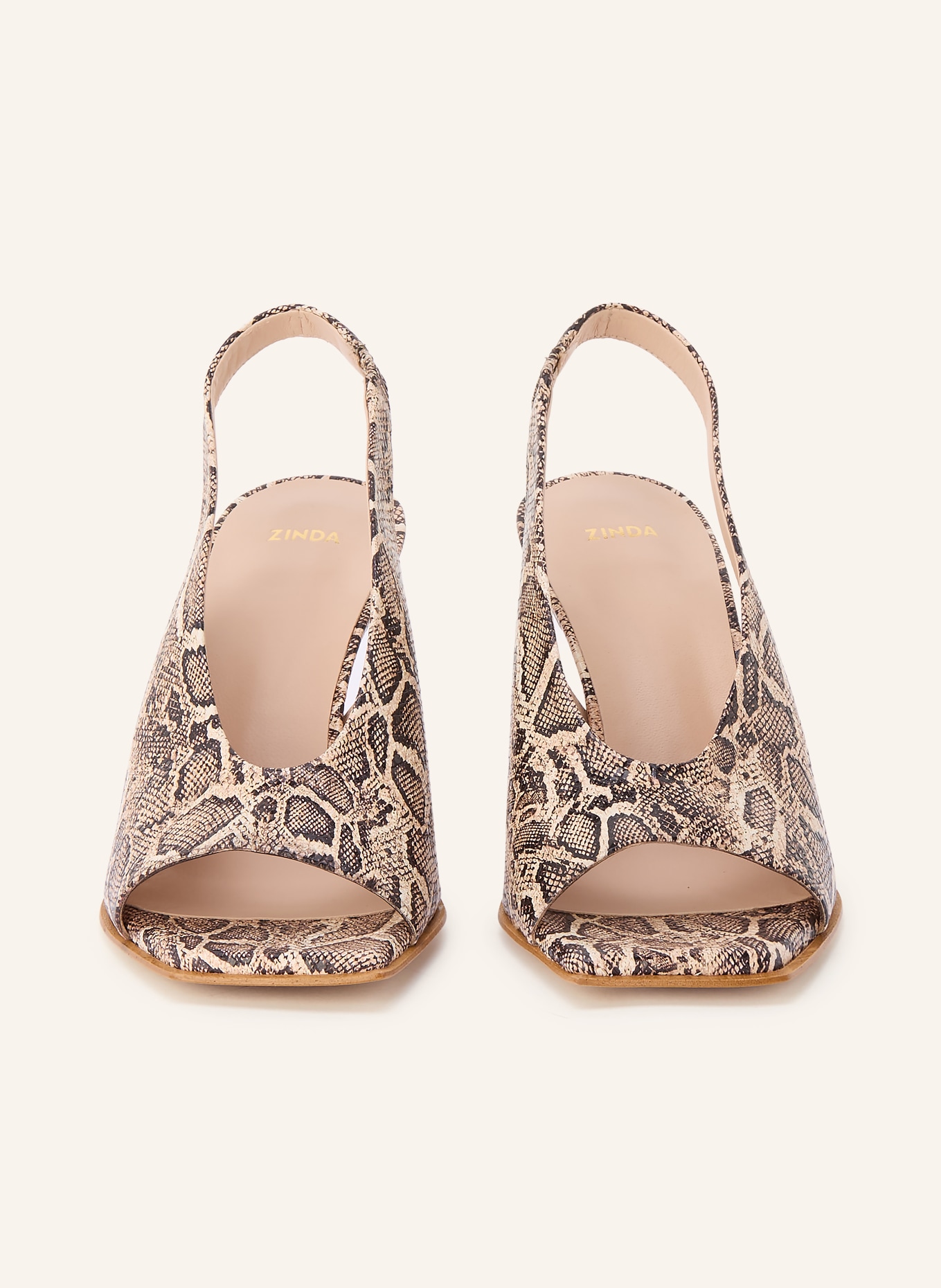 ZINDA Slingpumps SALOME: BRAUN / DUNKELBRAUN / BEIGE