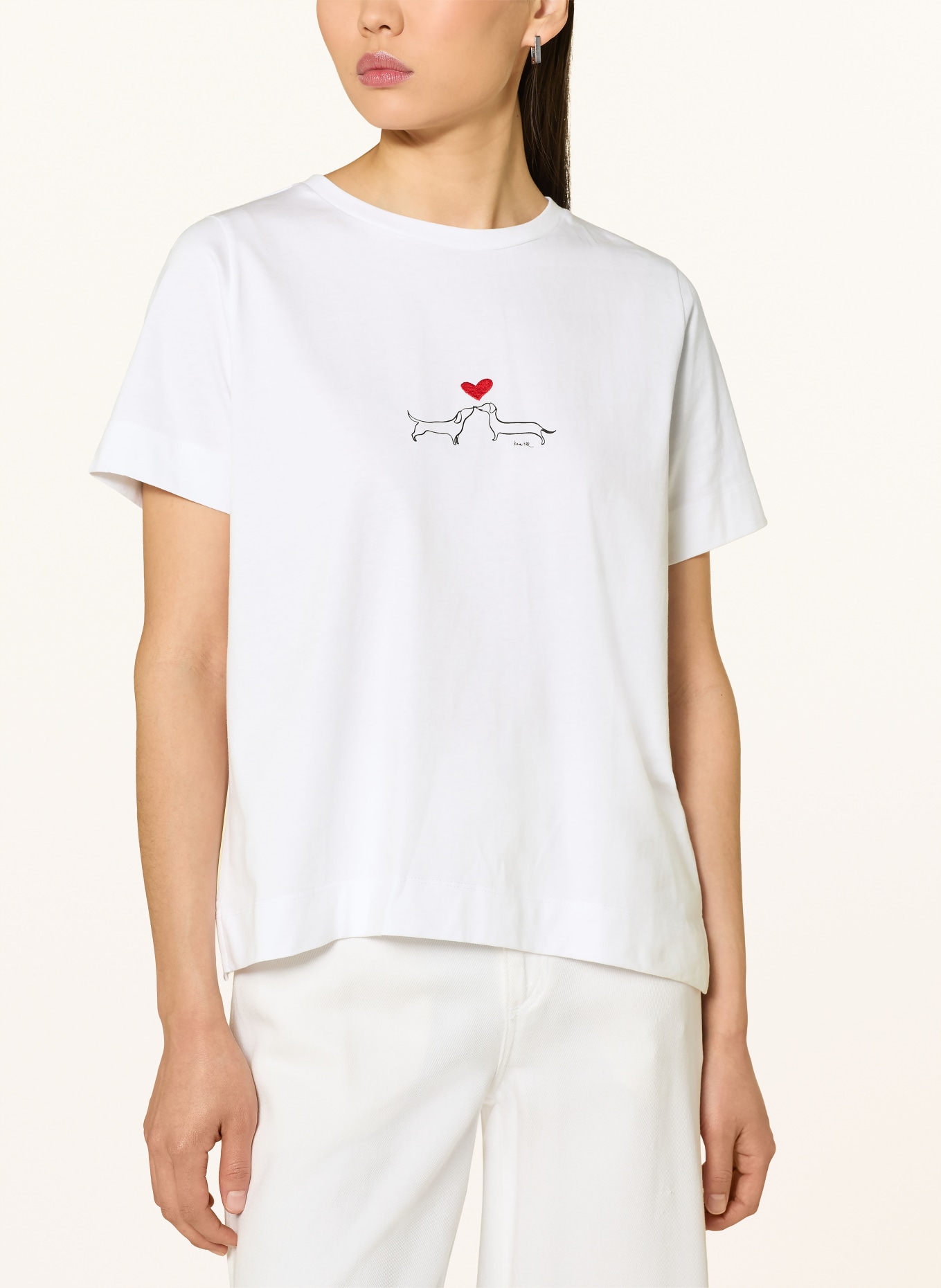 kera till Tričko DACKEL: BÍLÁ / ČERVENÁ / ČERNÁ