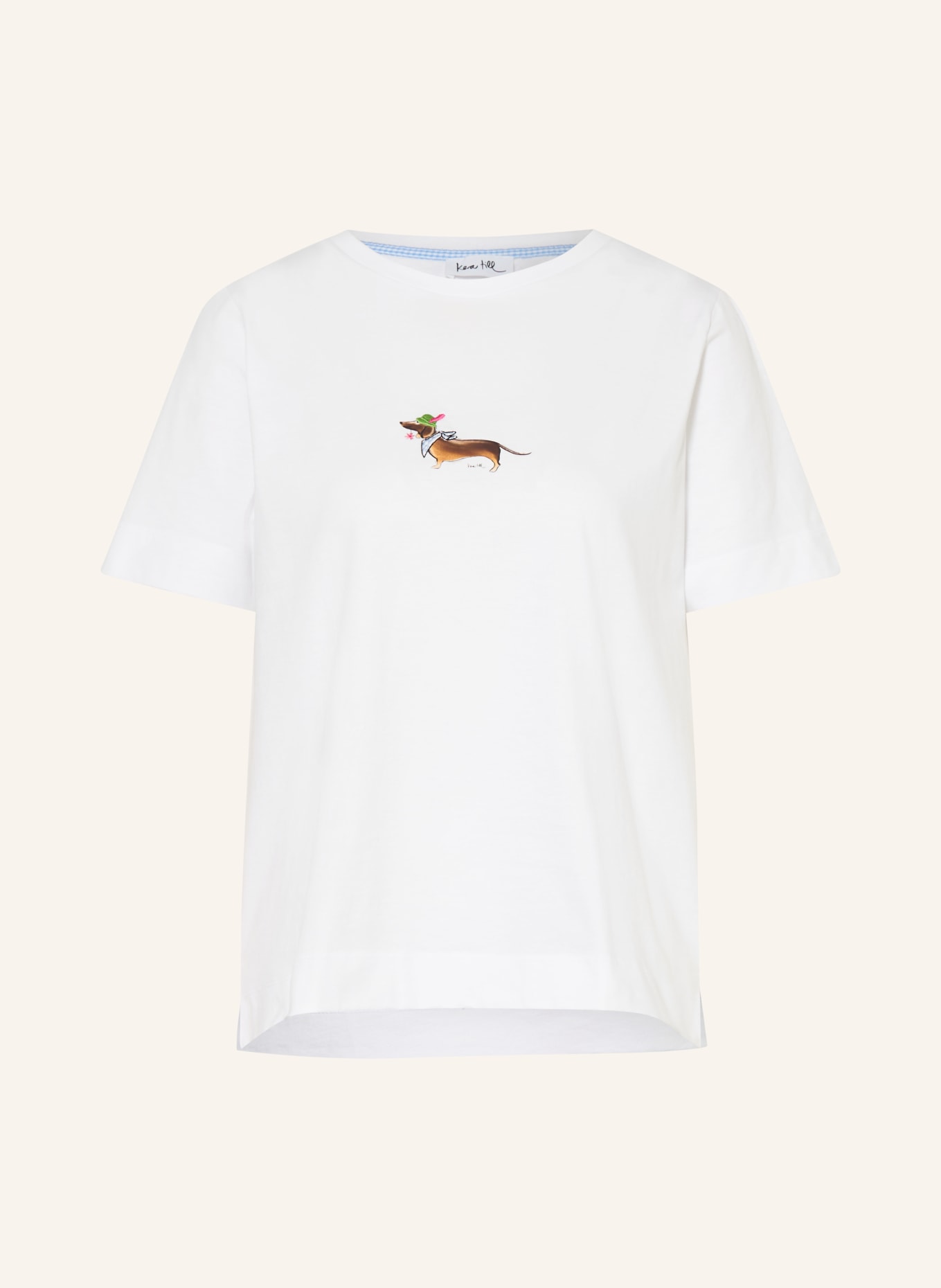 kera till Tričko DACKEL: BÍLÁ / HNĚDÁ / ZELENÁ