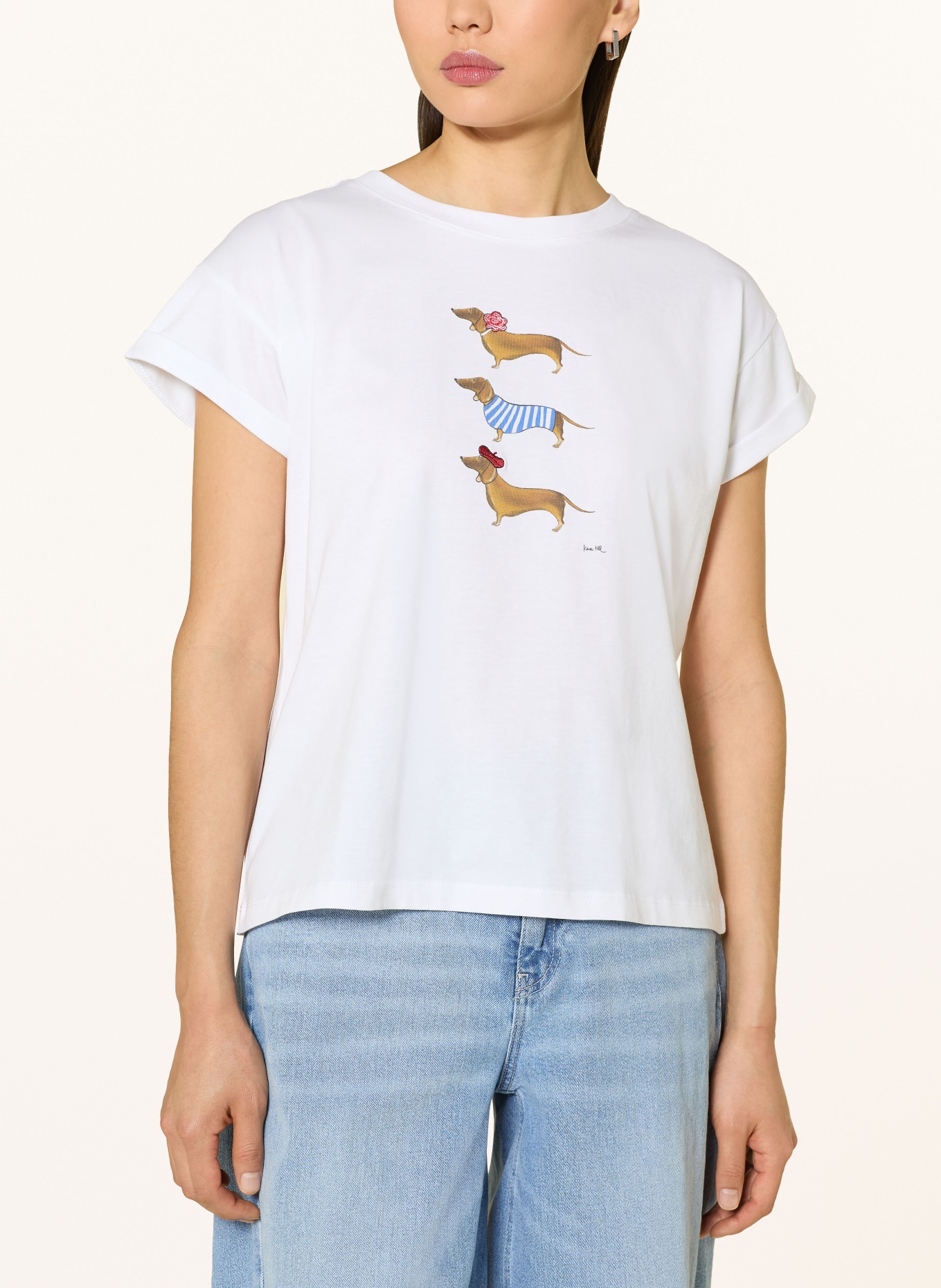 kera till Tričko DACKEL TRIO: BÍLÁ / HNĚDÁ / MODRÁ