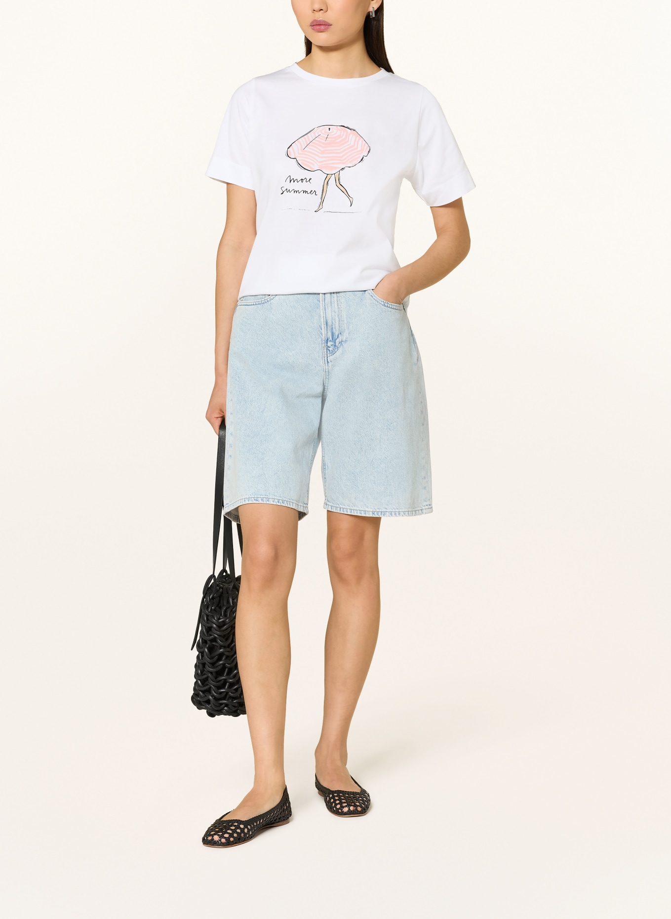 kera till Tričko MORE SUMMER: BÍLÁ / LOSOSOVÁ / ČERNÁ