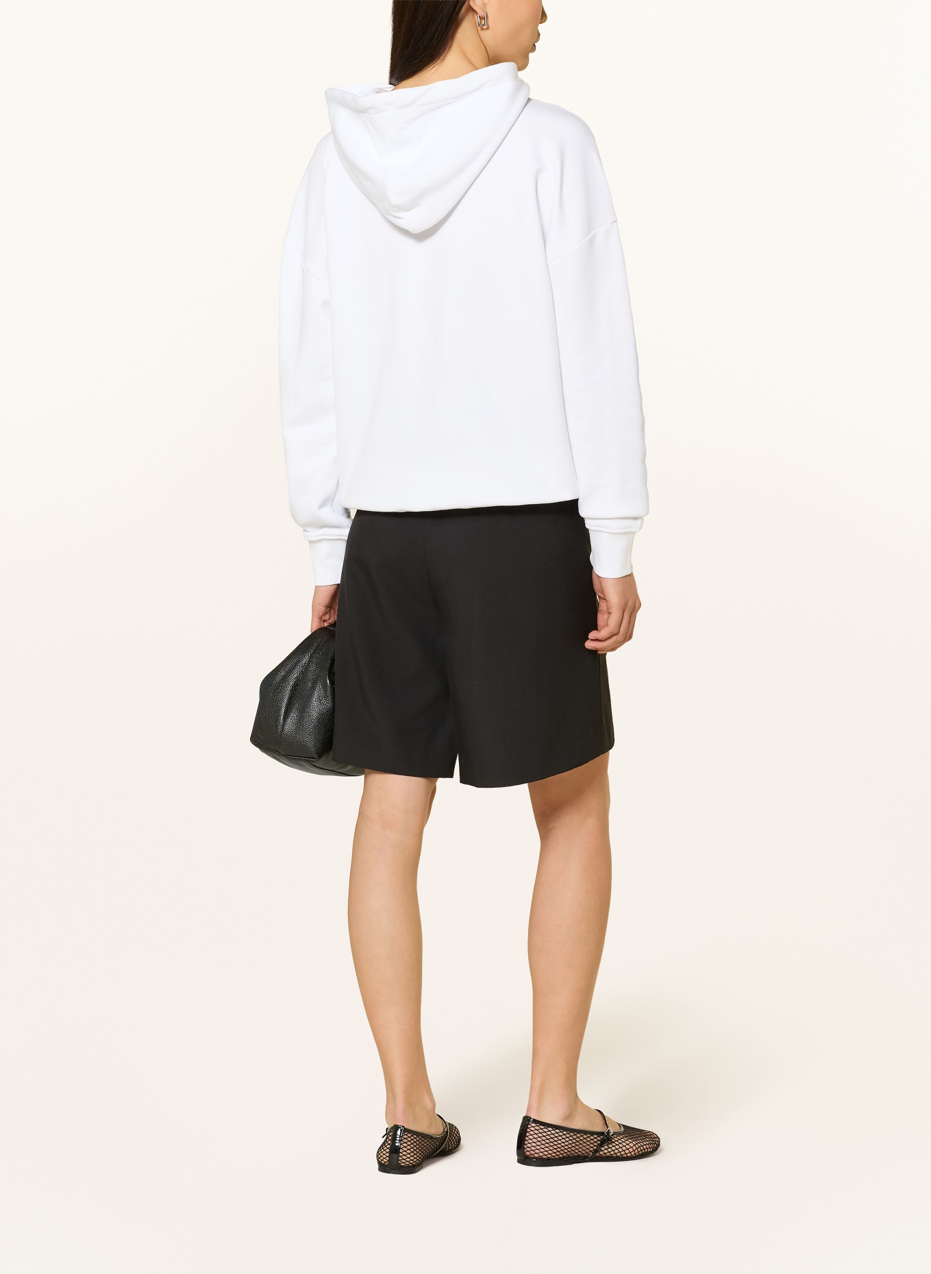 kera till Hoodie: WHITE / GRAY