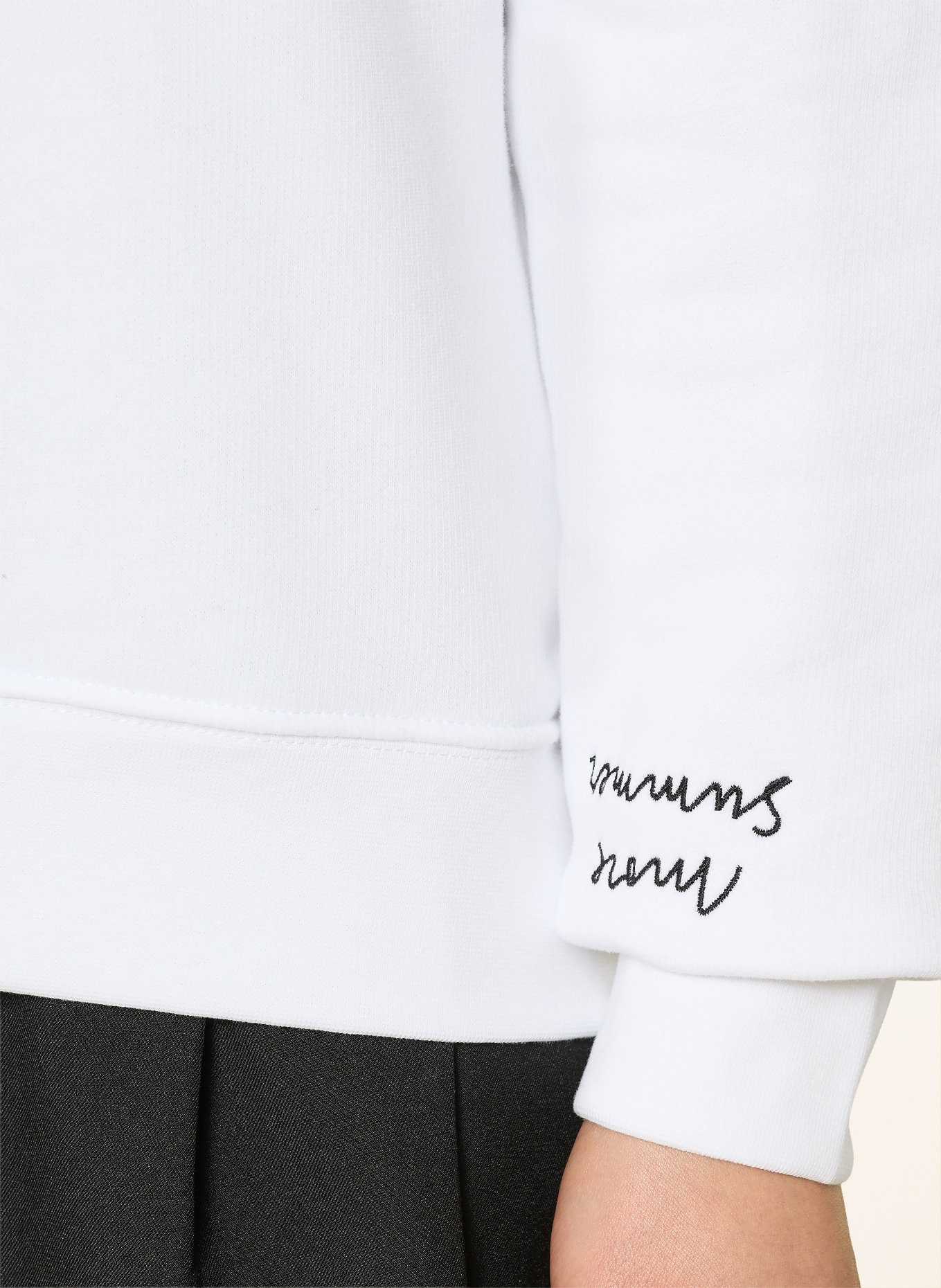 kera till Hoodie: WHITE / GRAY