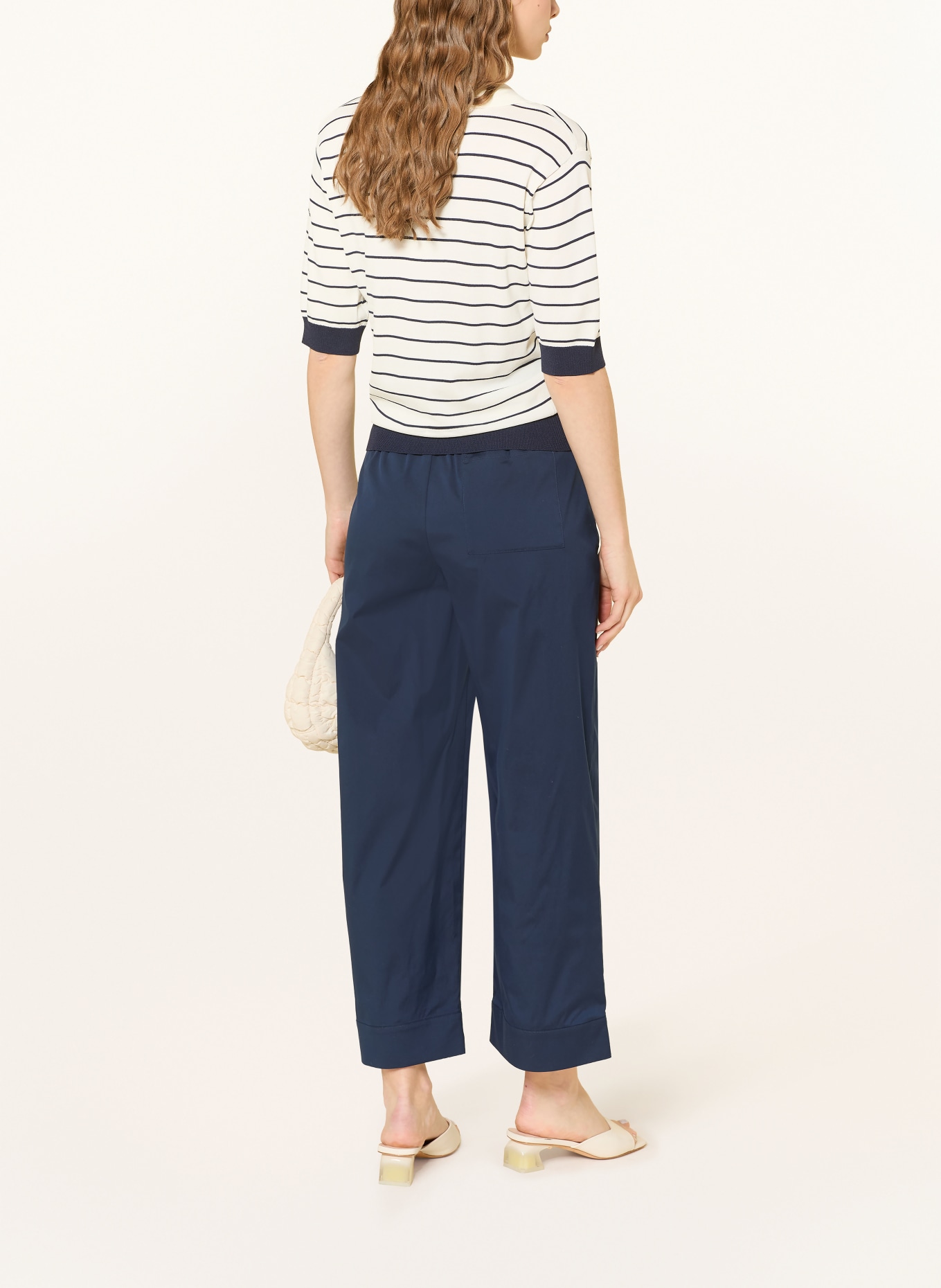 JOOP! 7/8 kalhoty PALOMA ve stylu joggingových kalhot: TMAVĚ MODRÁ