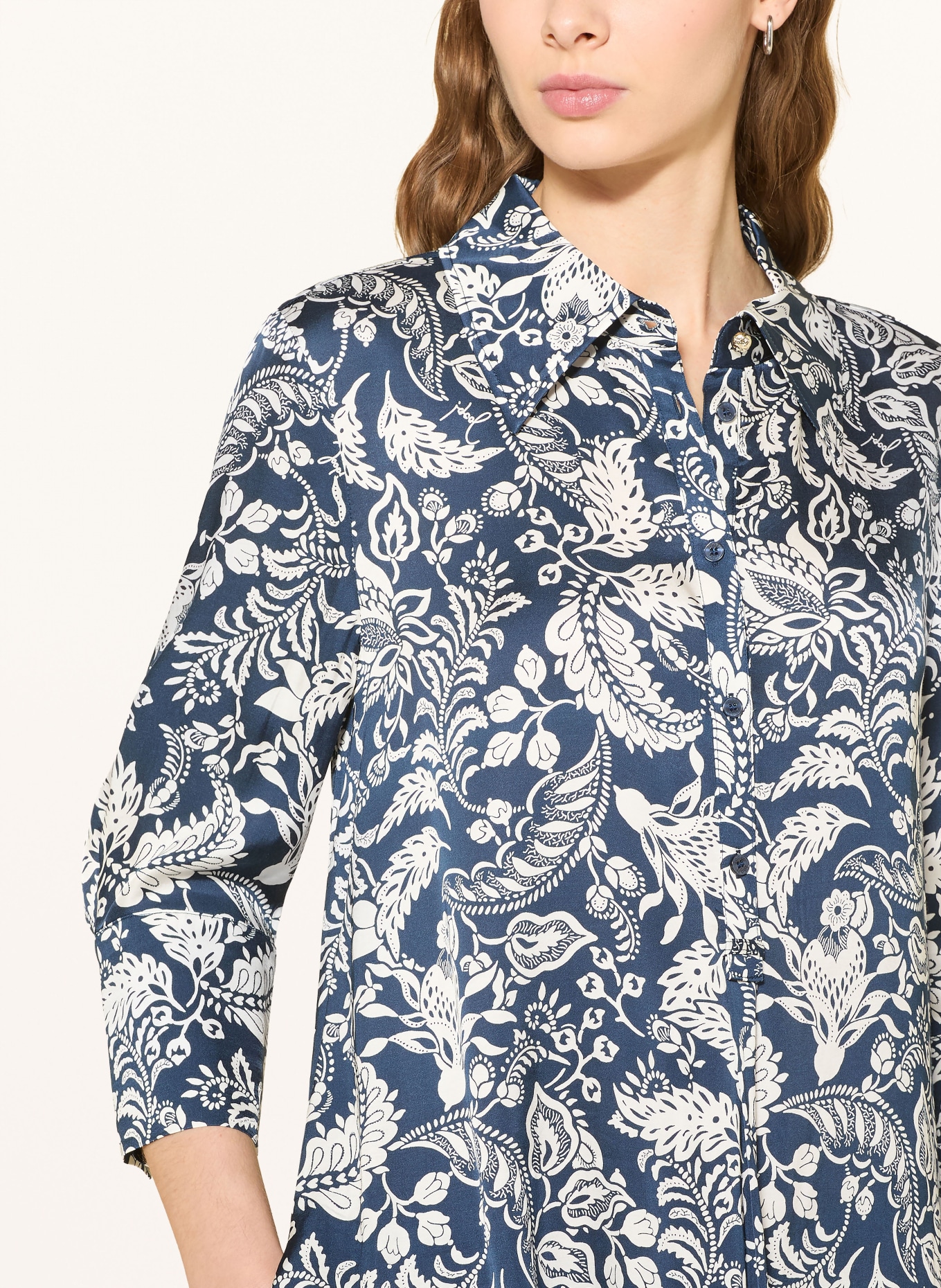 JOOP! DANYSA shirt dress with 3/4 sleeves: DARK BLUE / WHITE