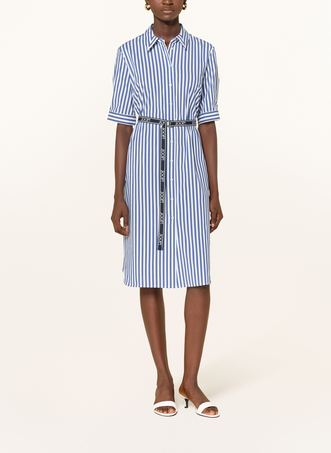 JOOP! Robe chemise DOMINIQUE: BLEU / BLANC