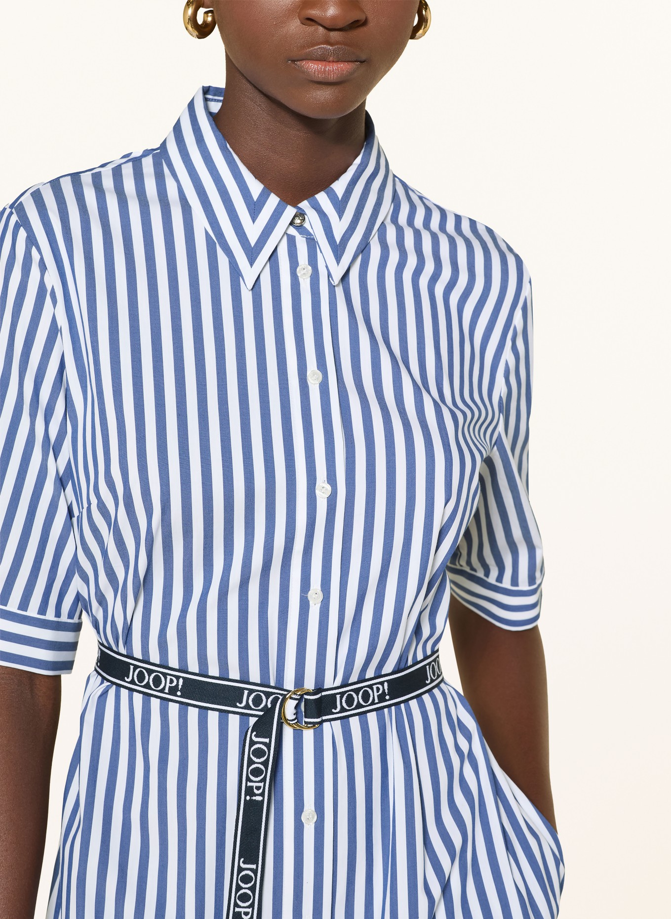 JOOP! Robe chemise DOMINIQUE: BLEU / BLANC