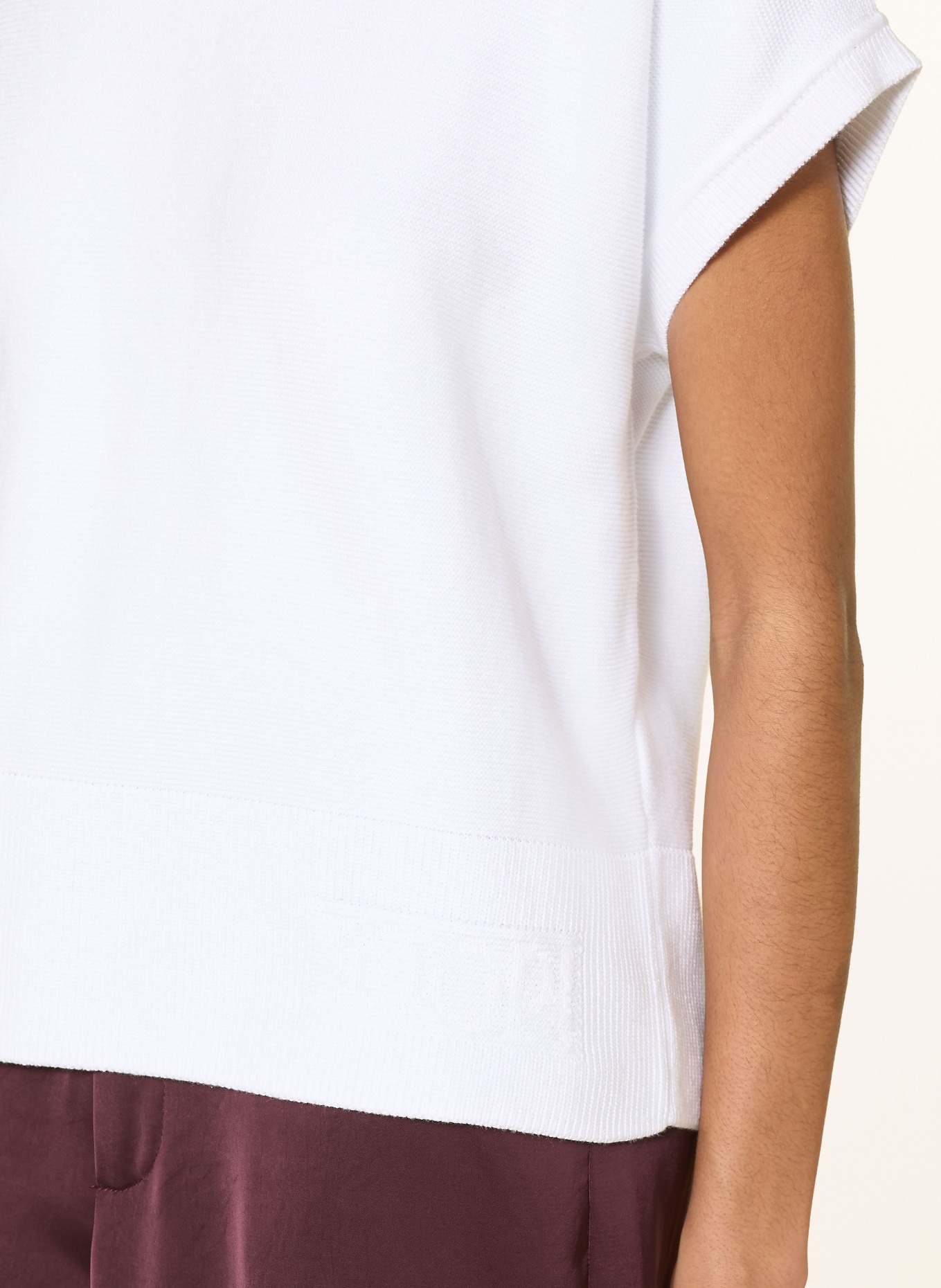 JOOP! Svetr bez rukávů KADA: BÍLÁ