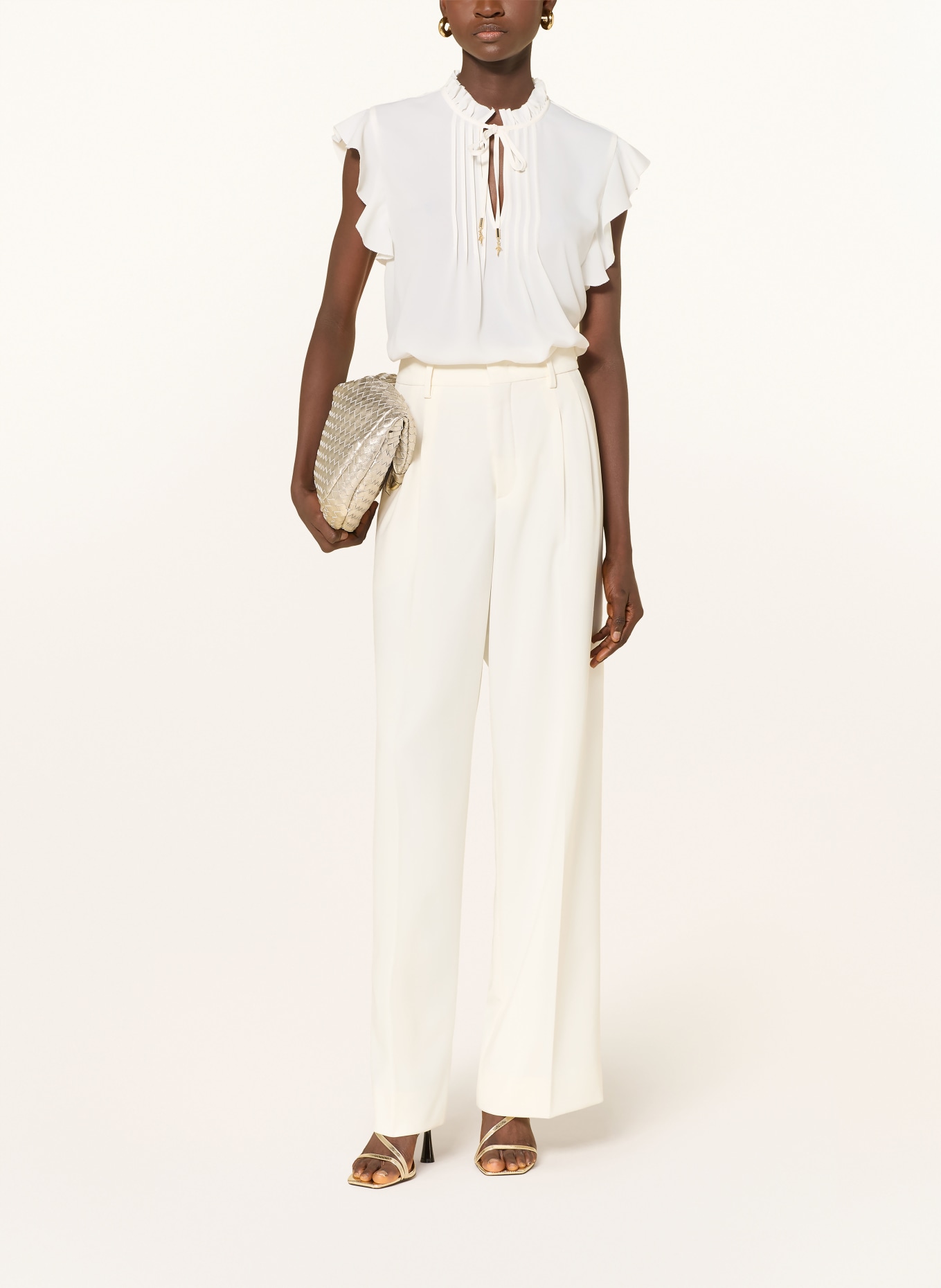 JOOP! Chemisier BENITA à volants: CRÈME