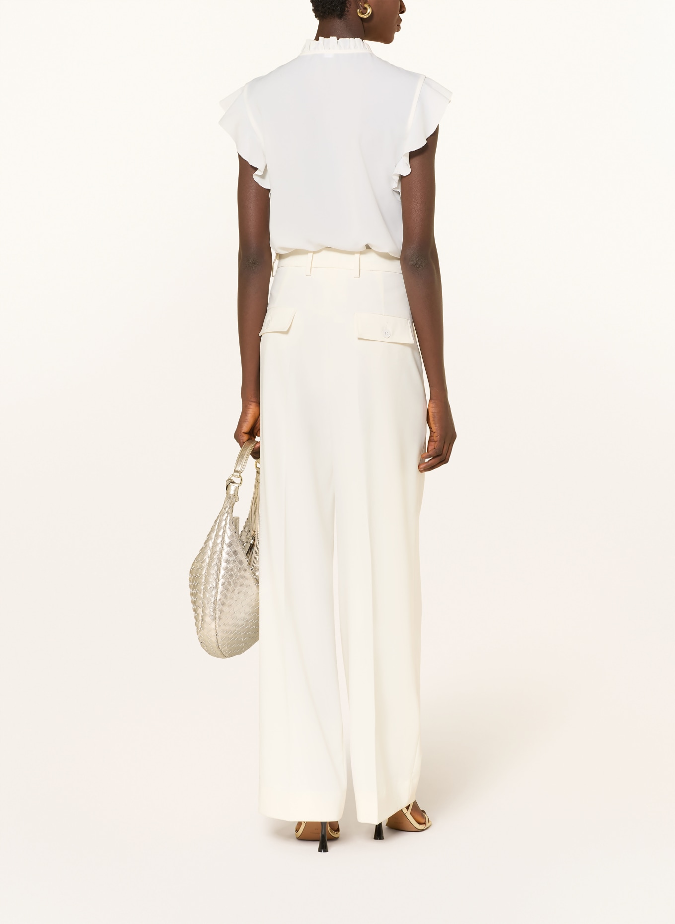 JOOP! Chemisier BENITA à volants: CRÈME